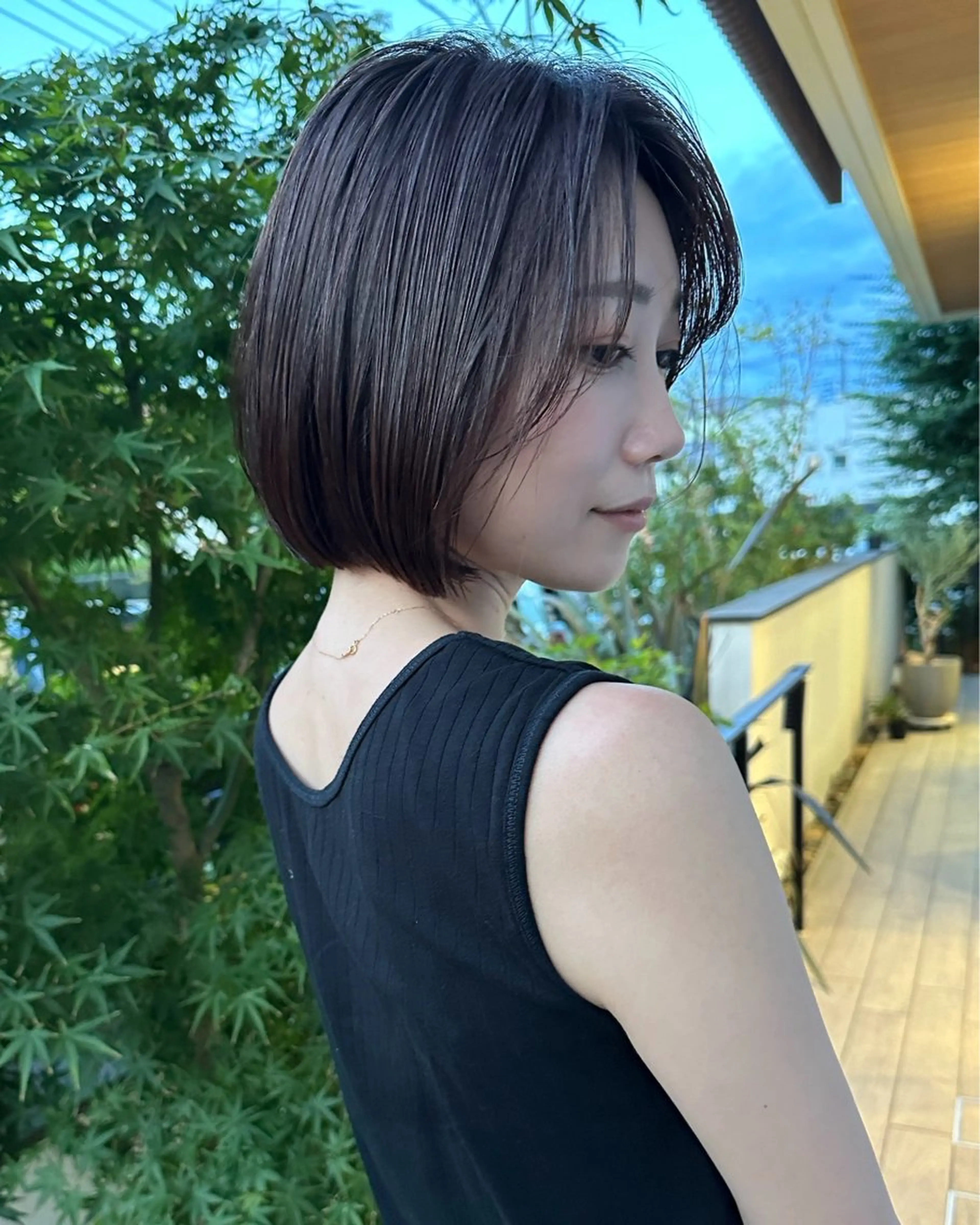 ショート カラー 透明感カラー rion🪽 /wカラー・縮毛矯正のヘアスタイル