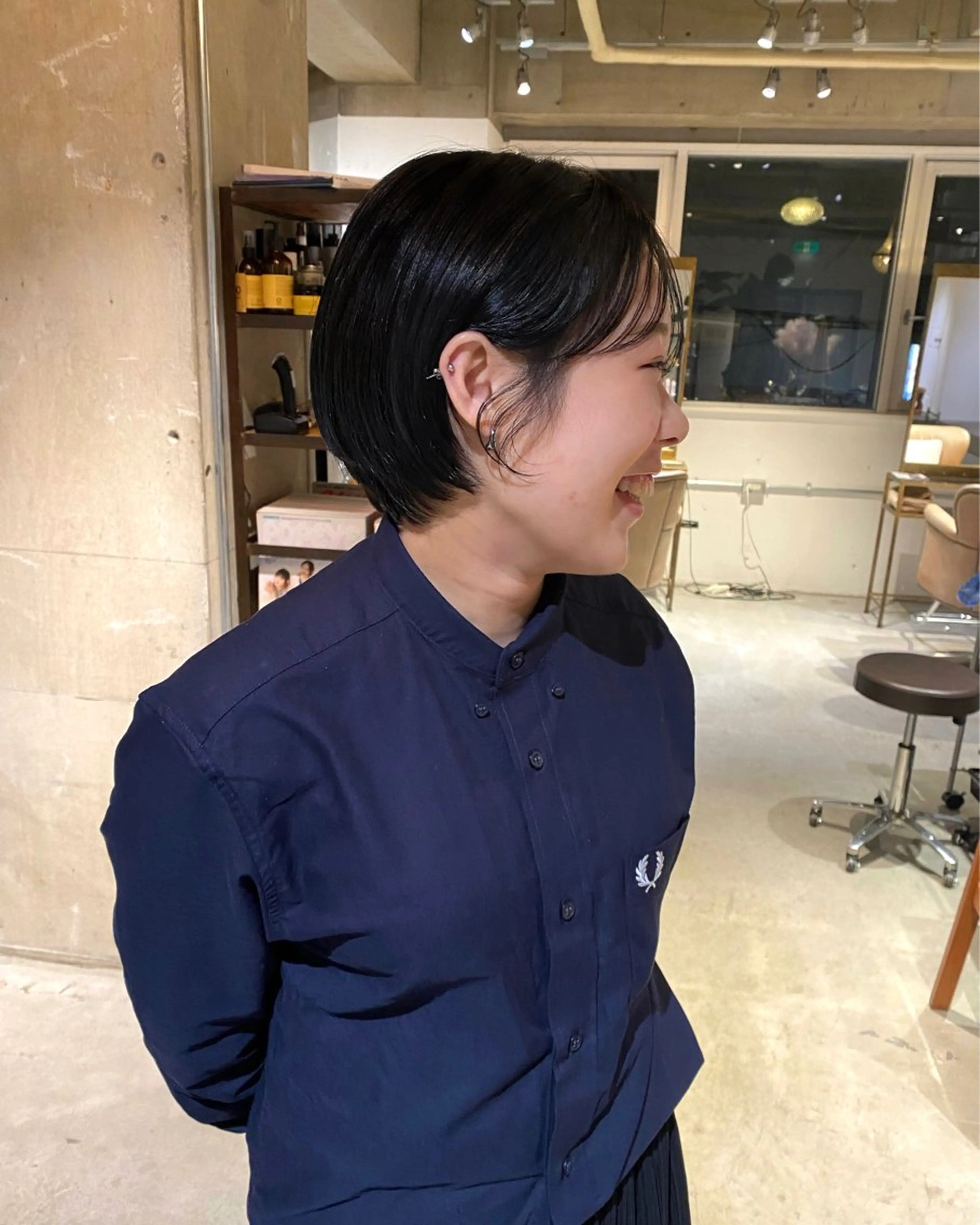 カラー 透明感カラー オリーブカラー 小雪 /ショート/ボブのヘアスタイル