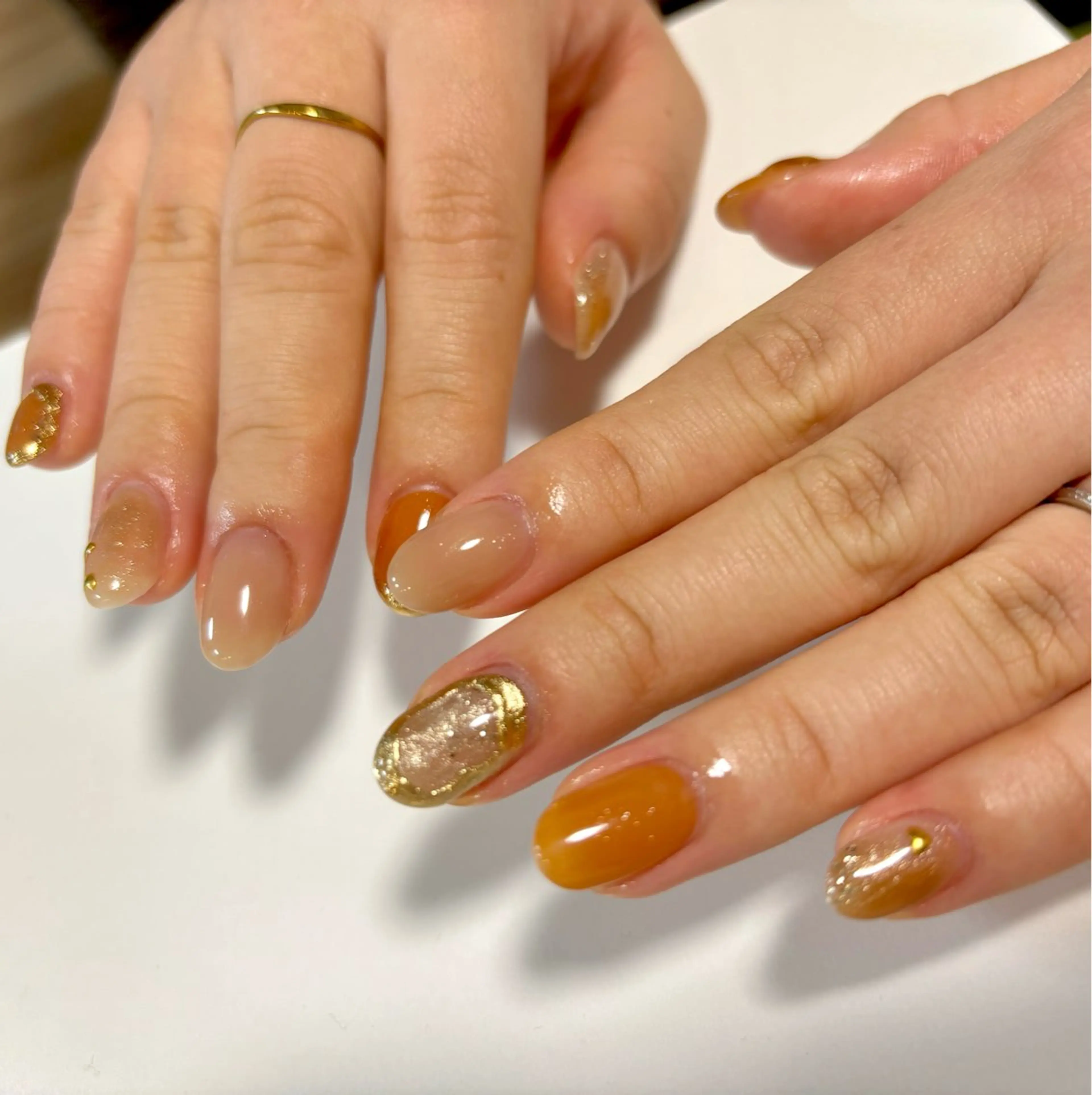 ネイル ニュアンスネイル ハンドネイル ハンドケア Belle　ネイル＆ ホワイトニングサロンのネイルデザイン