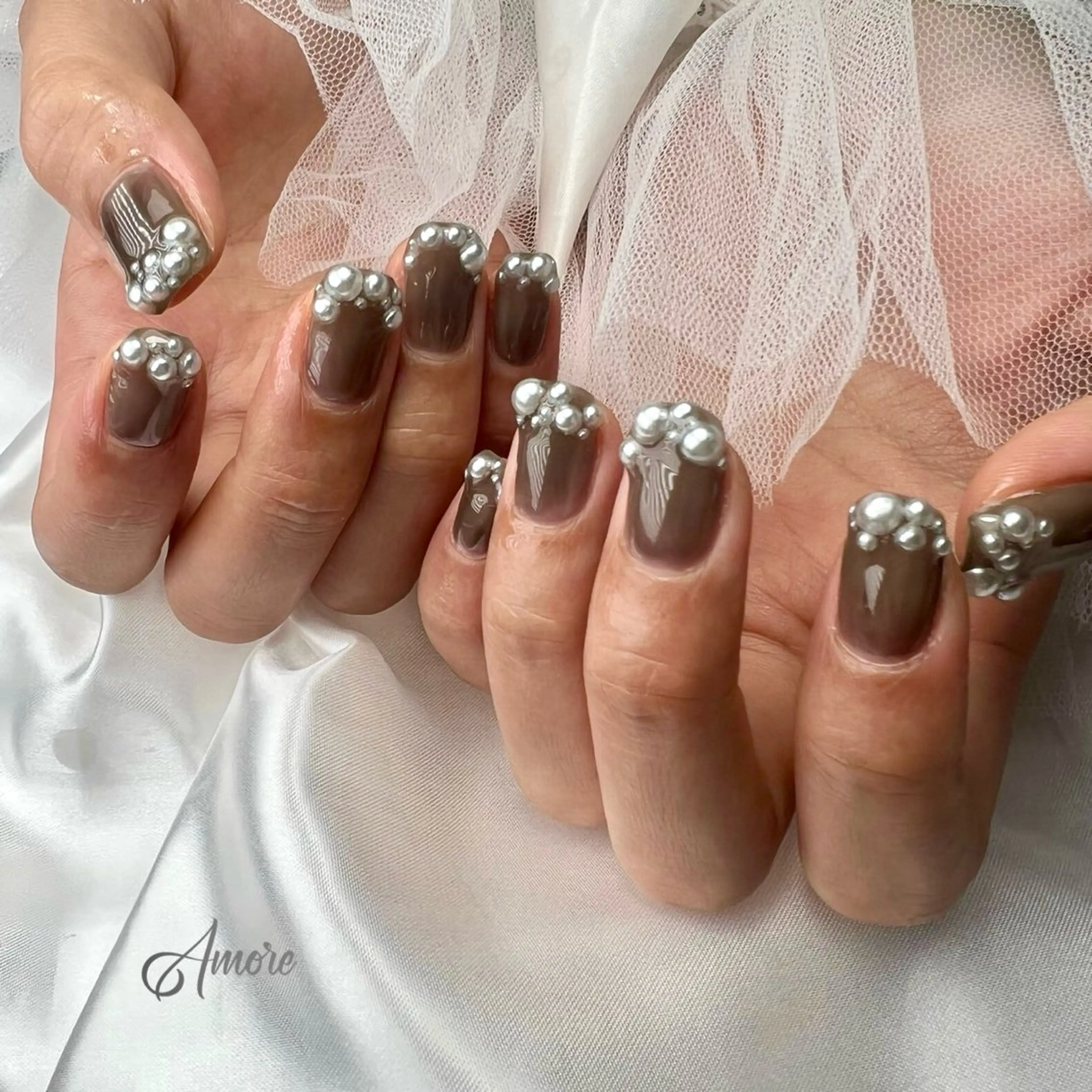 ネイル ジェルネイル キラキラネイル 韓国ネイル マグネットネイル パラジェル You kyehwaのネイルデザイン