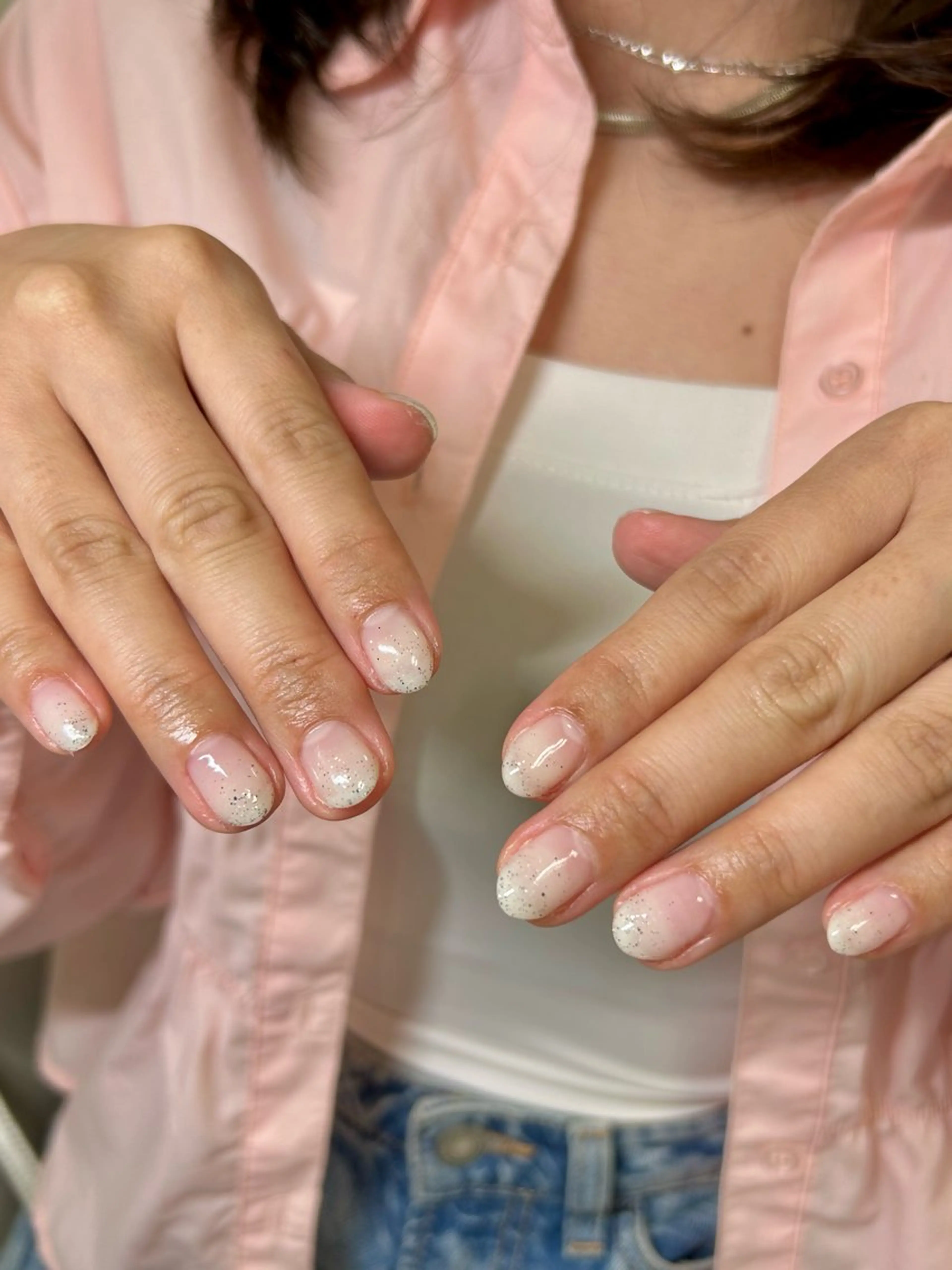 ネイル グラデーション ラメ(グリッター) ラメグラデーション private nailsalon Alice所属・Alice / Nanaのネイルデザイン