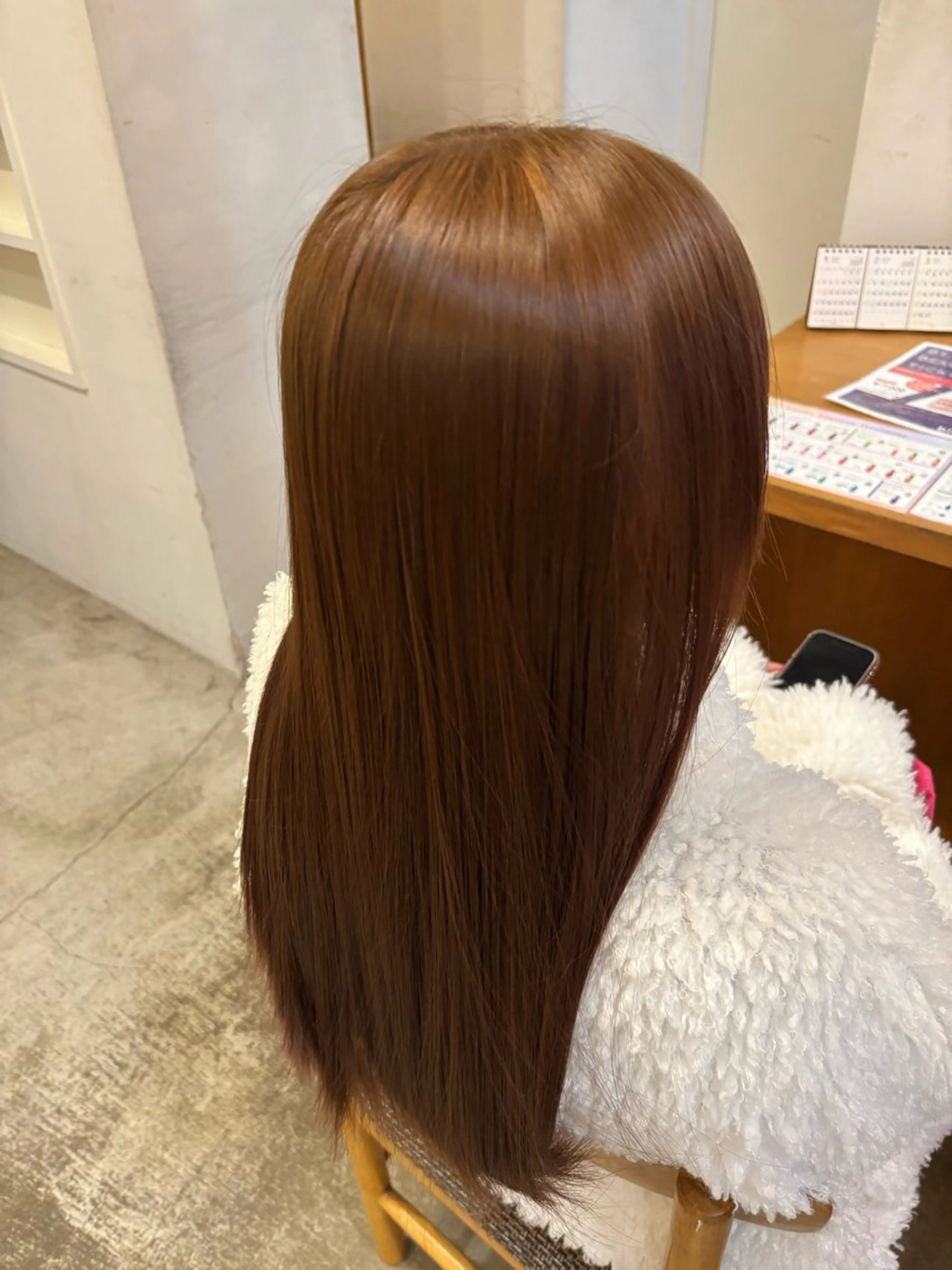 ロング カラー ベージュカラー ブリーチ ブリーチなしカラー 髪質改善 ヘアカラー トリートメント カノエ小郡/髪質改善 /小野　静水のヘアスタイル