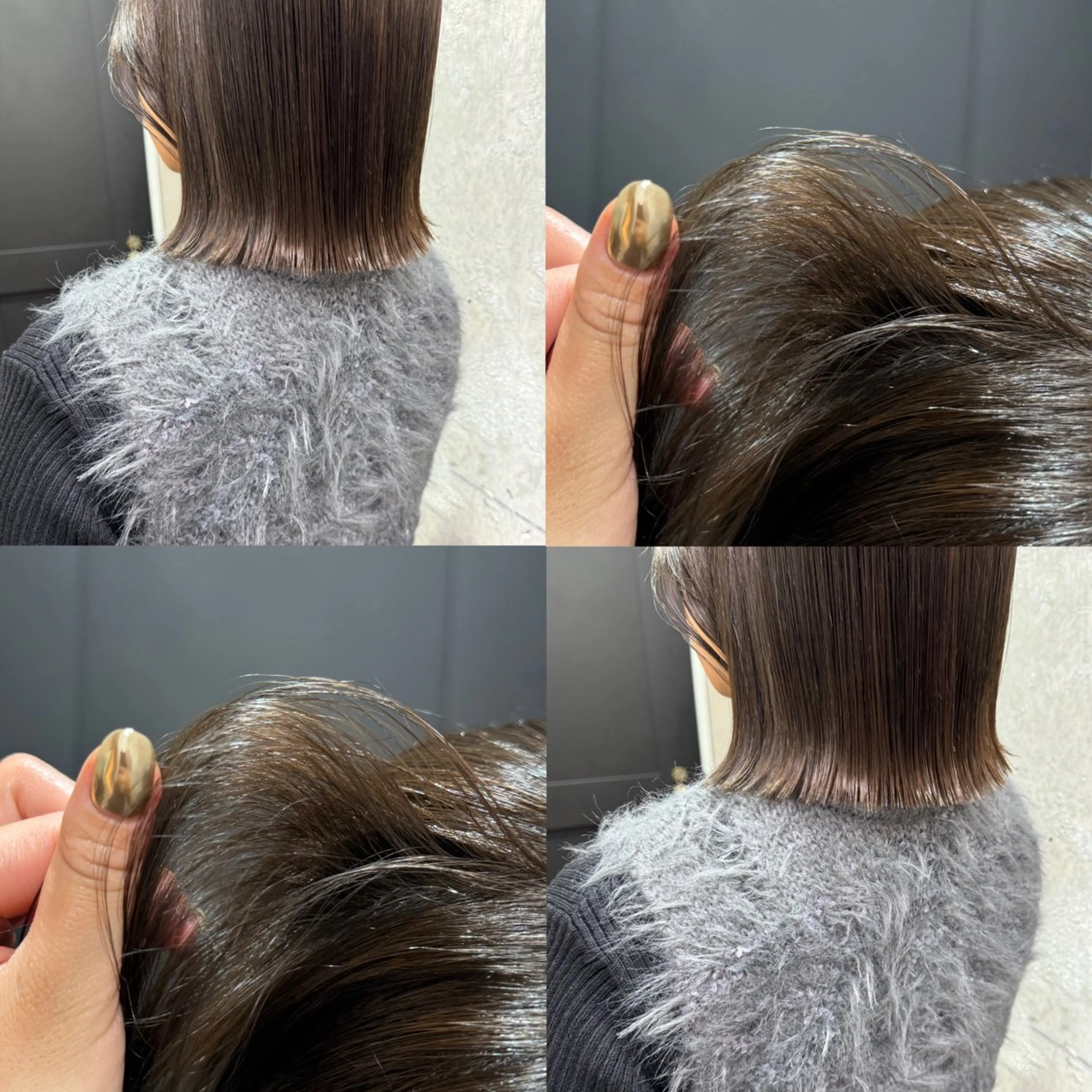 ミディアム カラー 透明感カラー ayaka/暖色 /ニュアンスボブのヘアスタイル