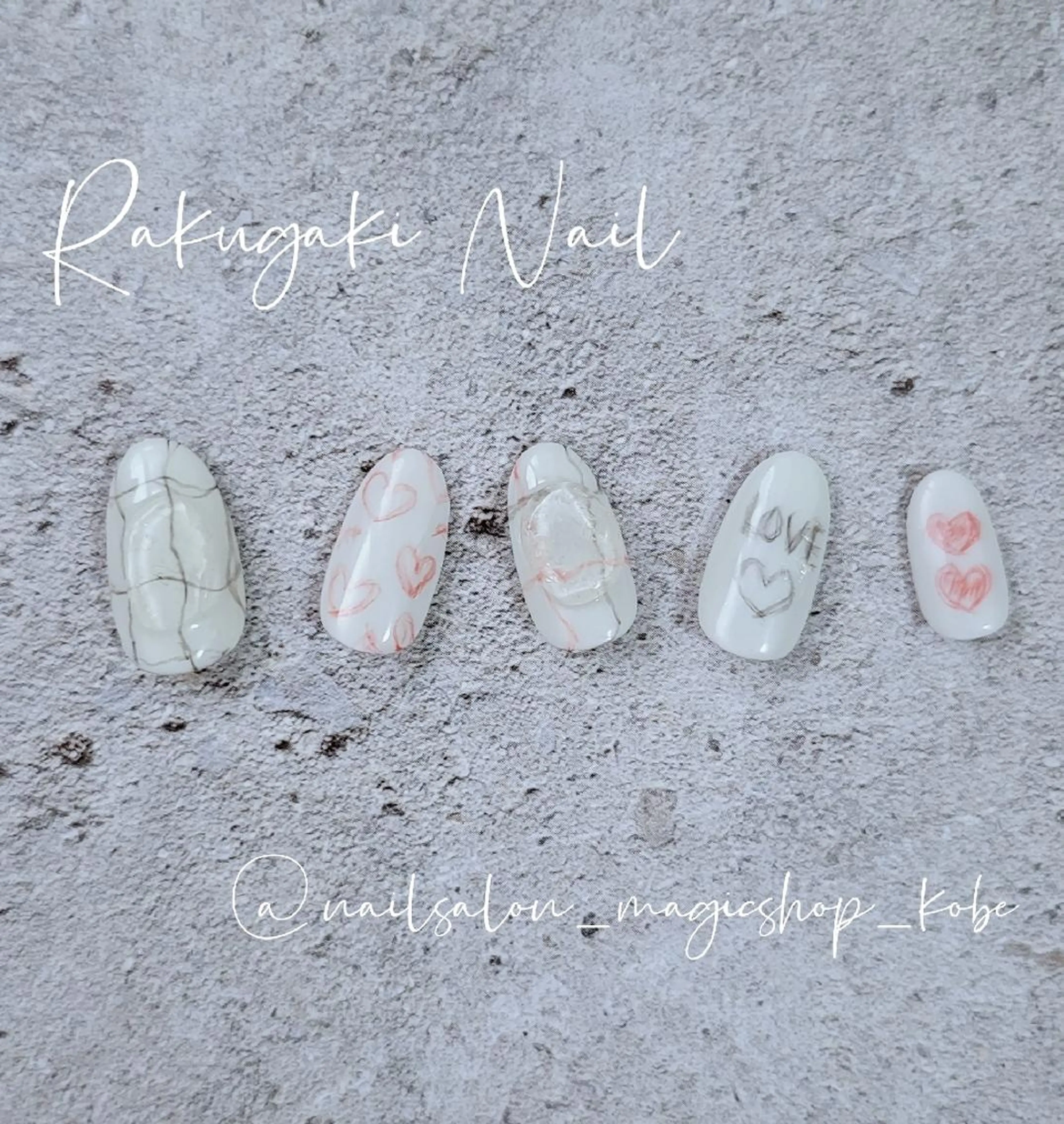 ネイル ジェルネイル 赤色 ソフトジェル ハンドネイル Nailsalon MagicShopのネイルデザイン