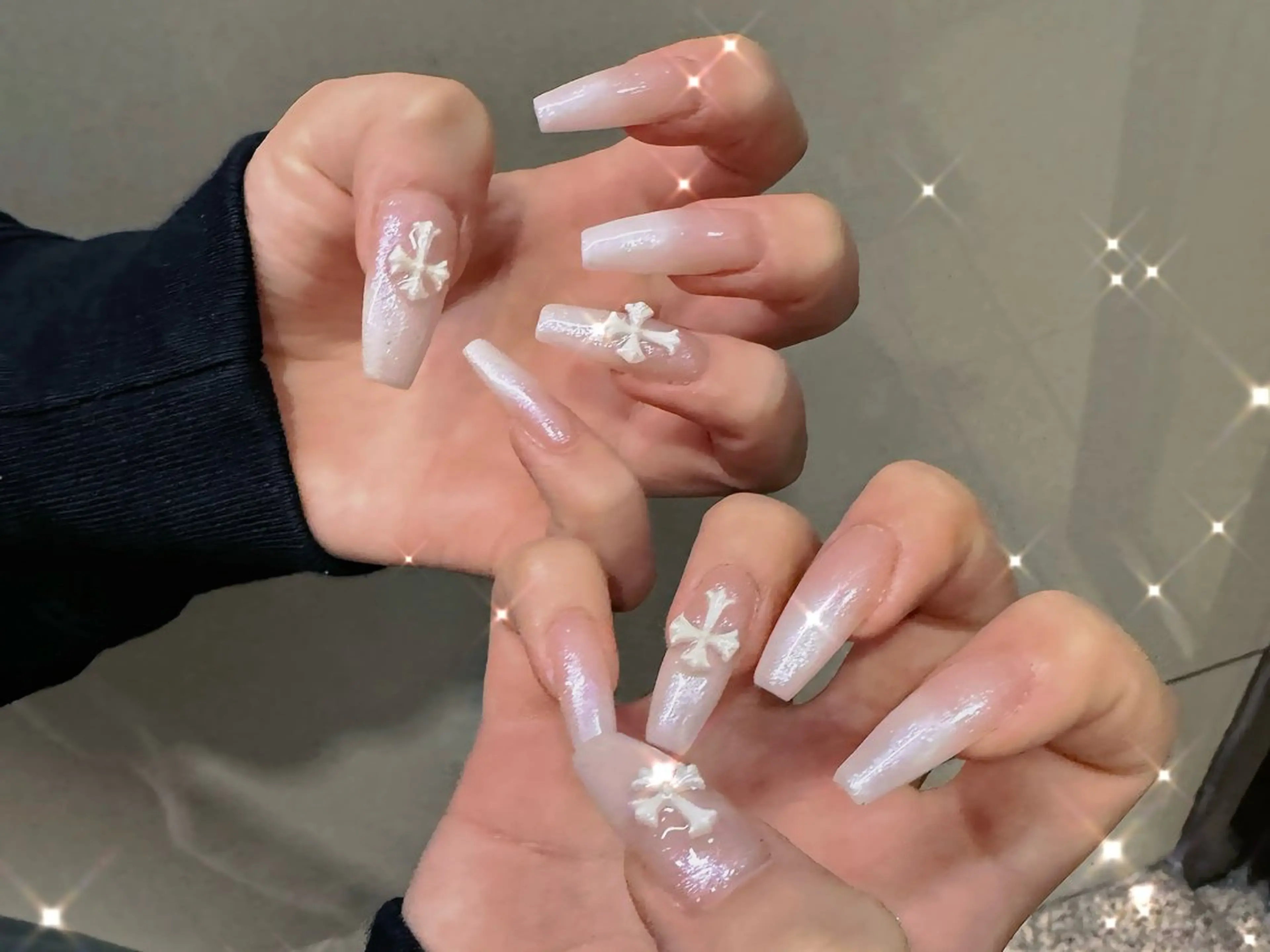 ネイル ハート 韓国ネイル スカルプネイル 夏ネイル ワンホンネイル ハンドネイル Melody Nail所属・Melody  3D/スカルプ専門店のネイルデザイン