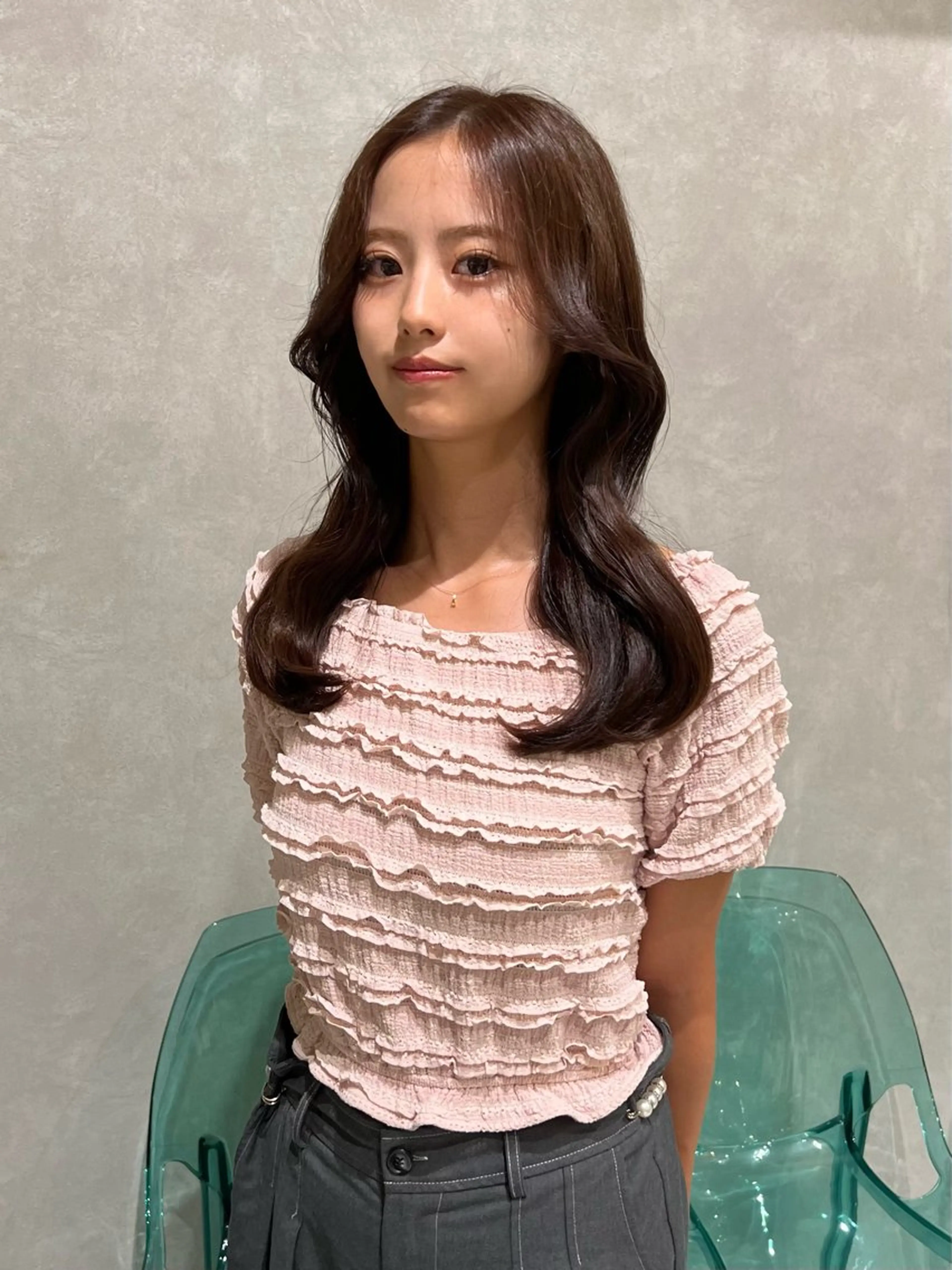 セミロング 韓国風ヘア 韓国風艶カラー 🇰🇷🩶/REIのヘアスタイル