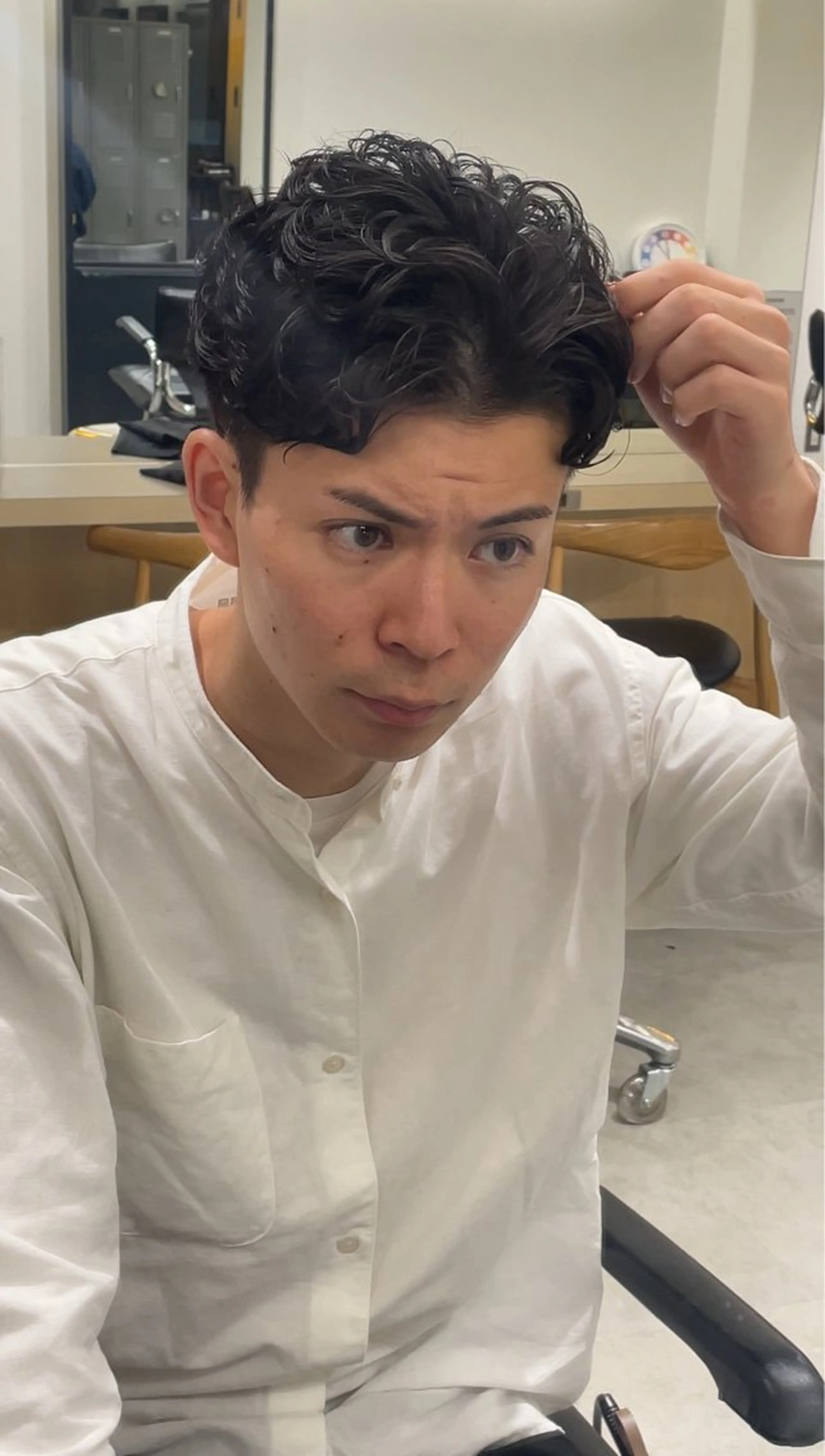 パーマ メンズ カット パーマ トリートメント fifth 武正 琉生のヘアスタイル