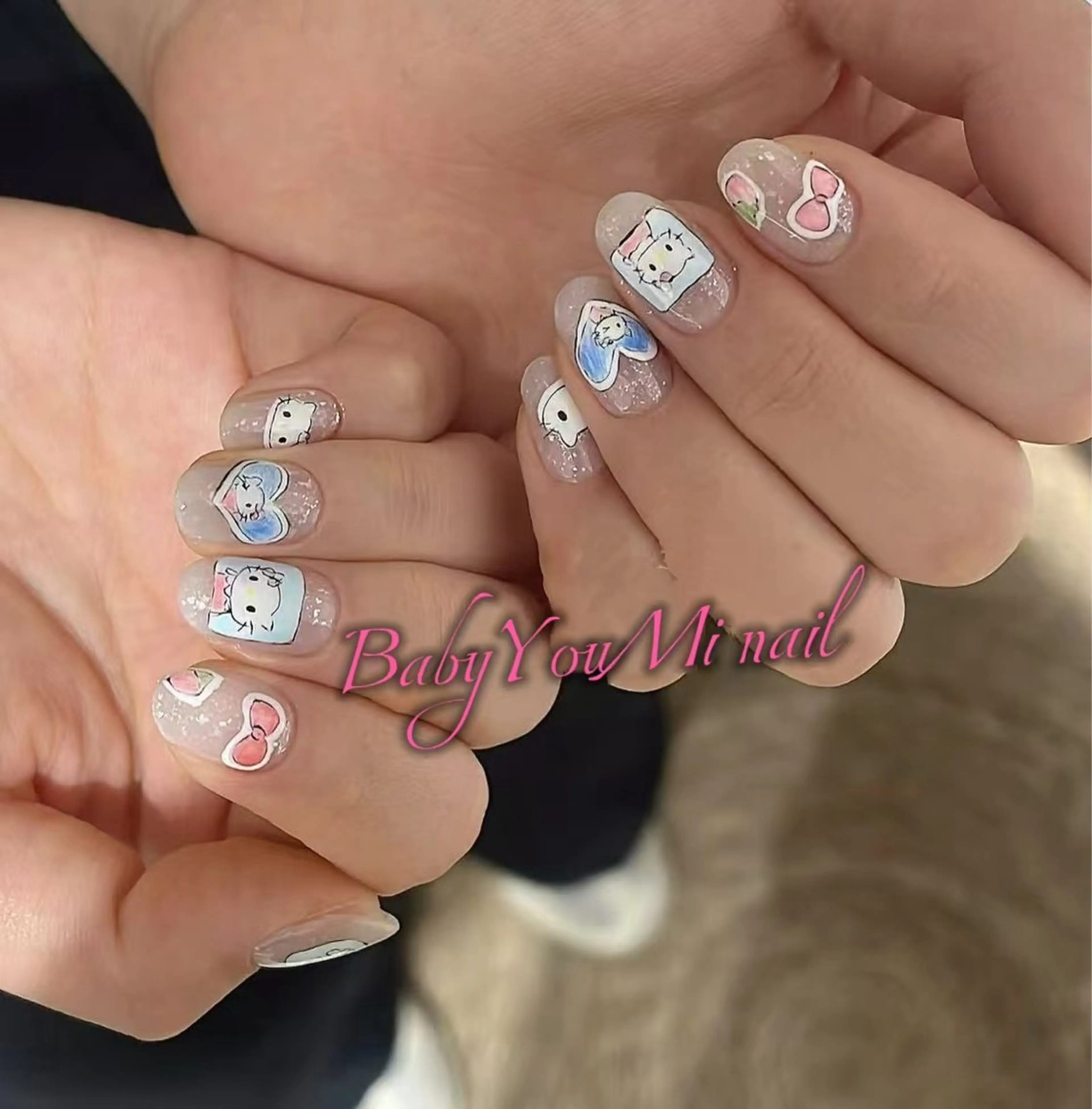 ネイル オーロラネイル 成人式 フットネイル フレンチネイル ジェルネイル ハンドネイル Oomiya 服部のネイルデザイン