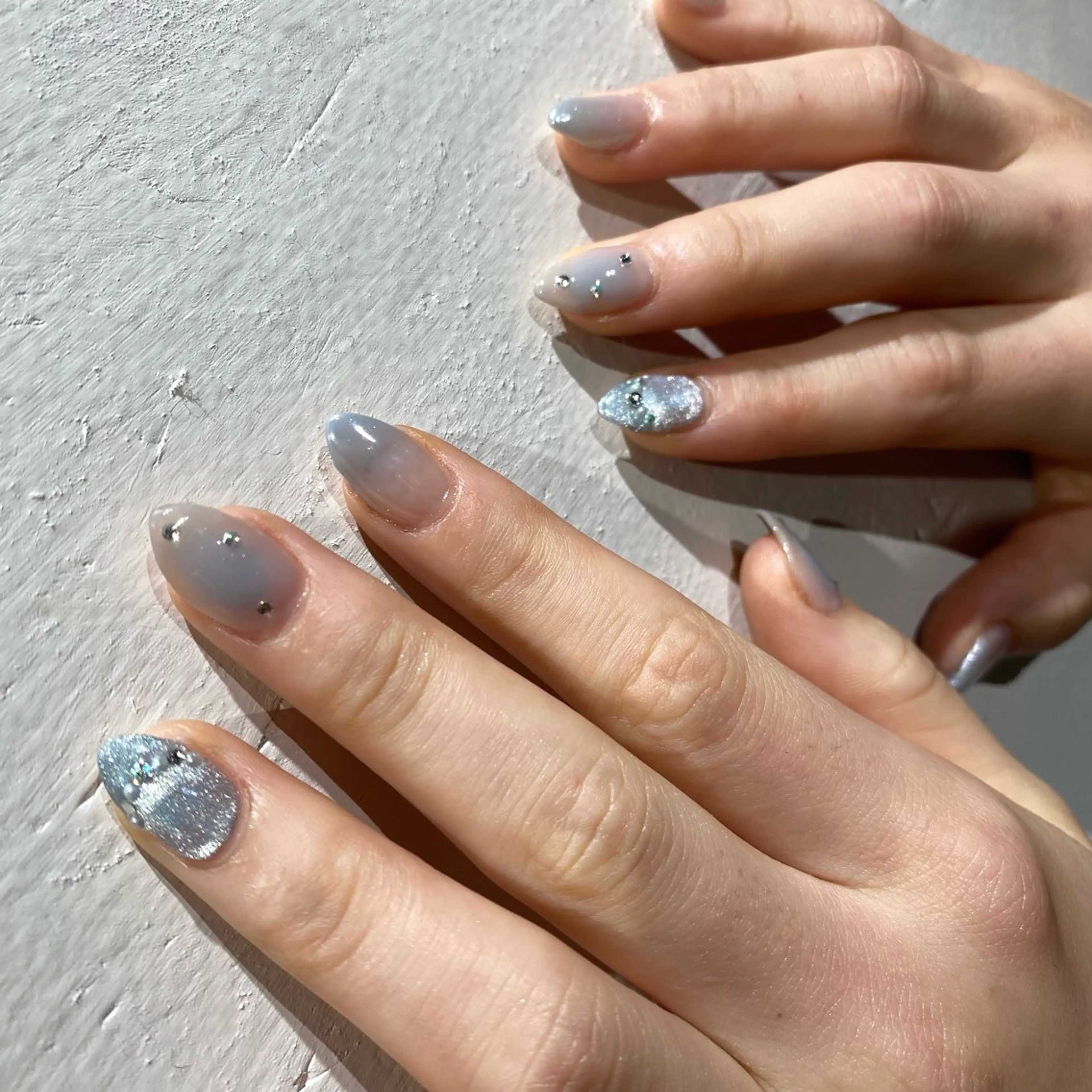 ネイル フットネイル フレンチネイル ジェルネイル グラデーション マグネットネイル ハンドネイル ヘアー.ネイル二刀流 misa🫧のヘアスタイル