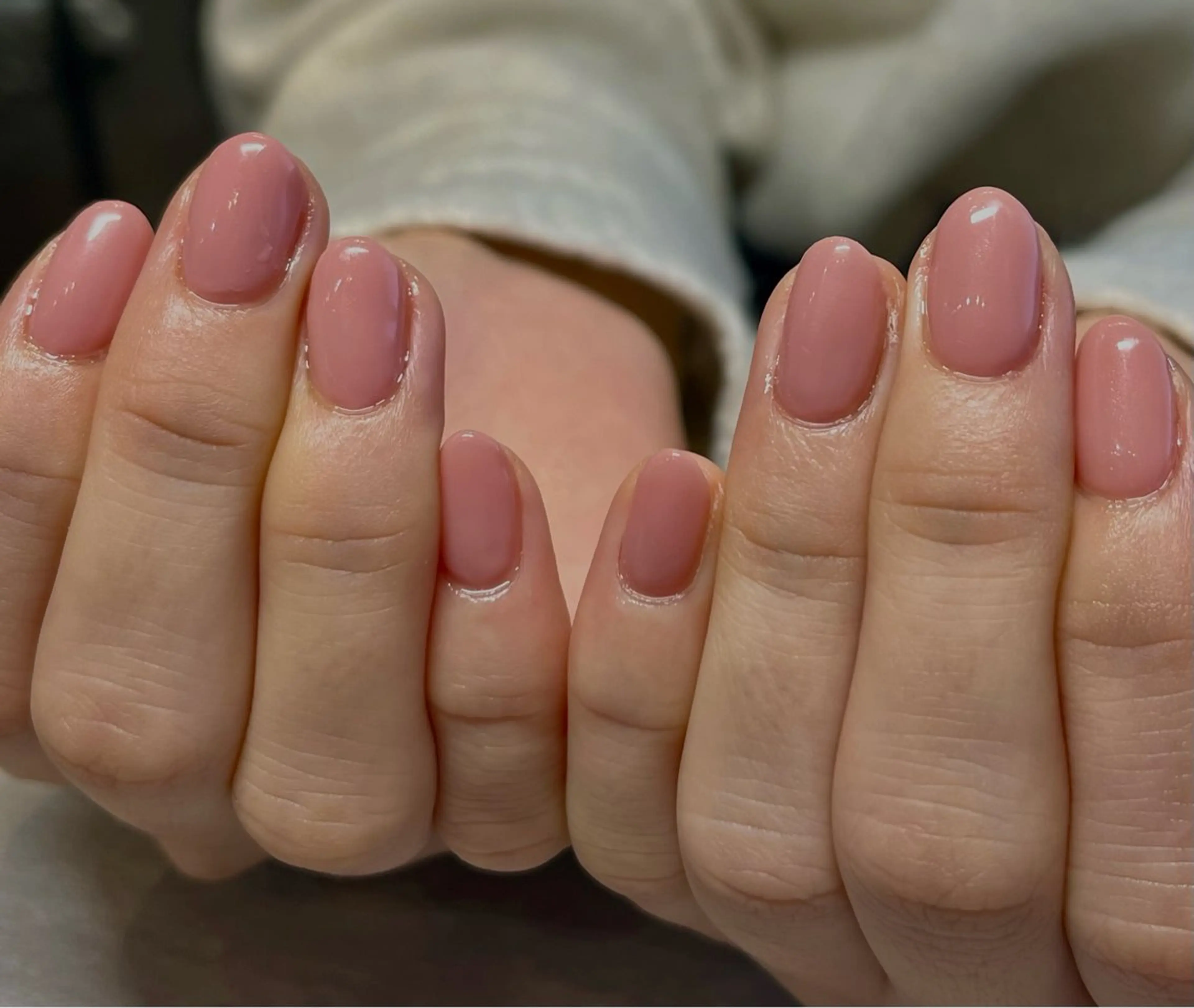 ネイル ワンカラーネイル ピンク 春ネイル ハンドネイル NOI MAIのネイルデザイン