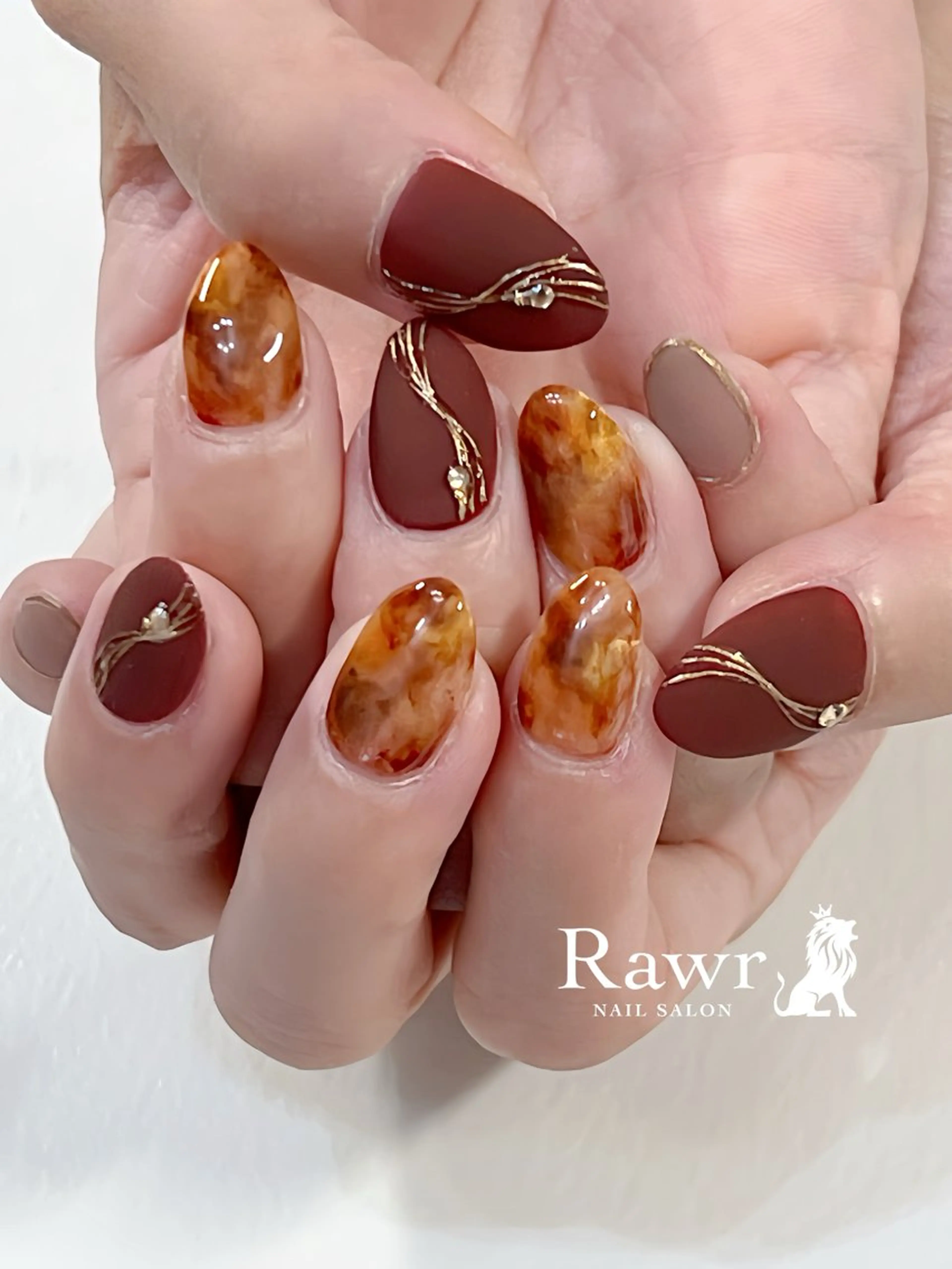 ネイル ハンドネイル Rawr / saoriのネイルデザイン