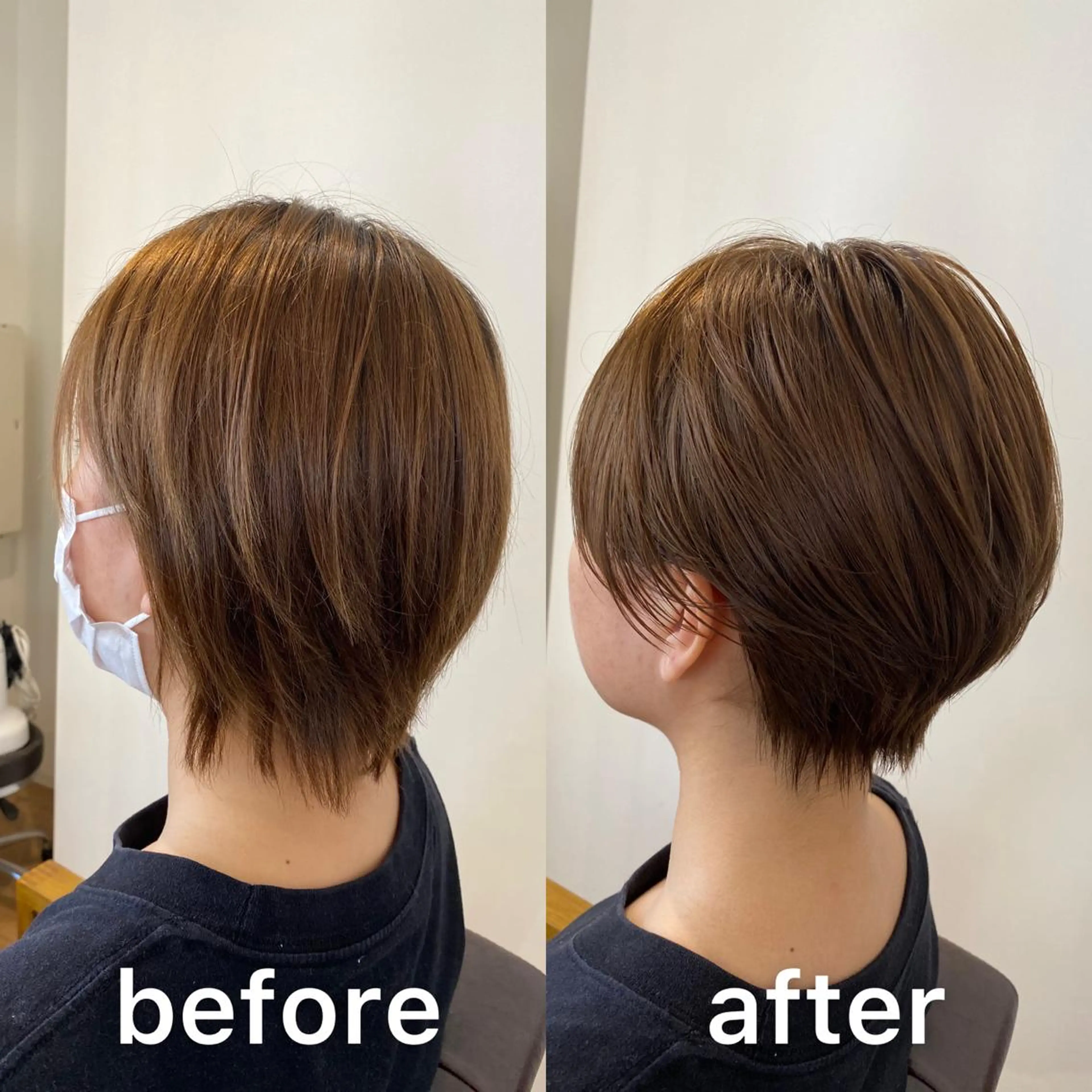 ショート カラー ハンサムショート ベージュカラー 透明感カラー ショートヘア KIZU 髪質改善 オカルト怪談のヘアスタイル