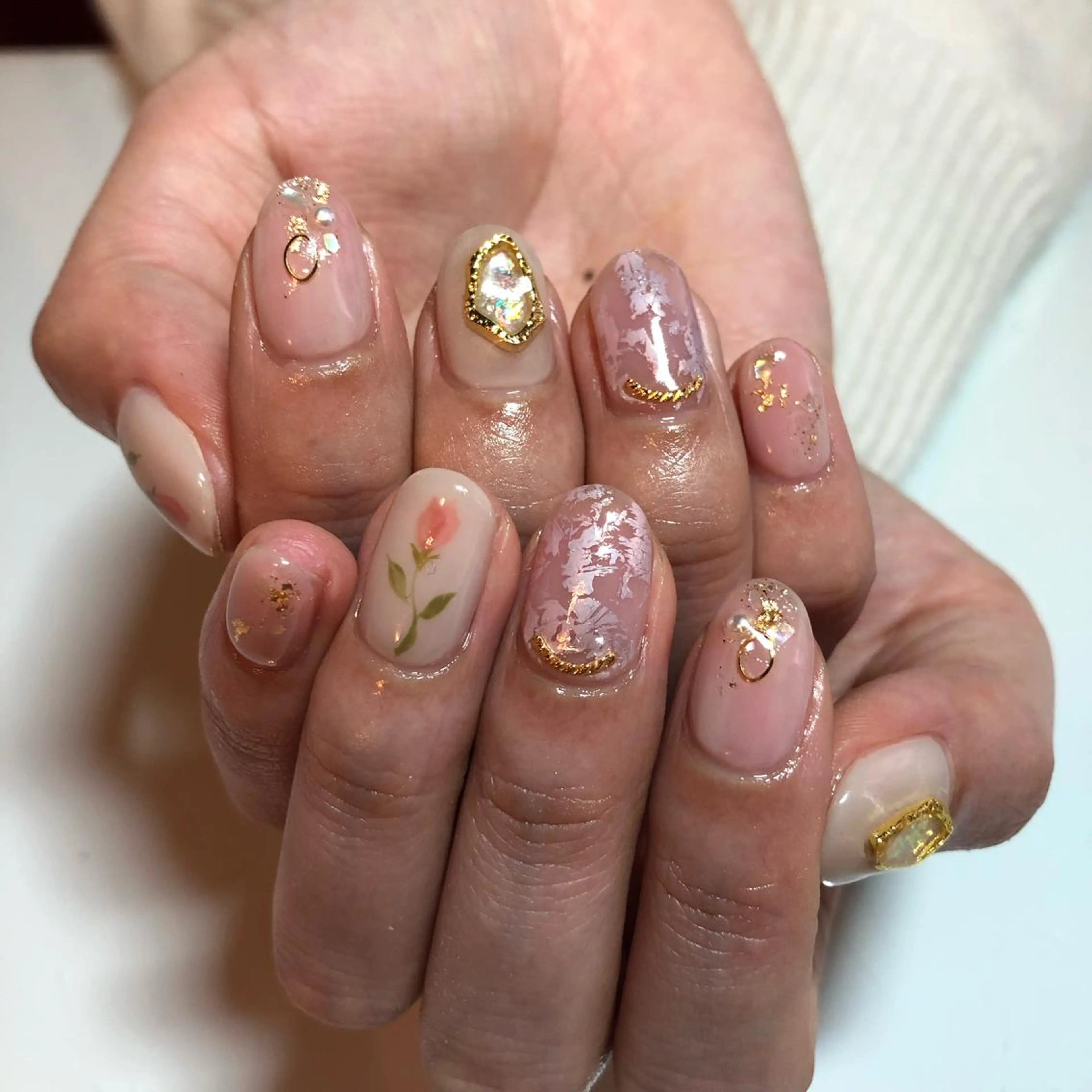 ネイル ニュアンスネイル g-up nail所属・米田 律子のネイルデザイン