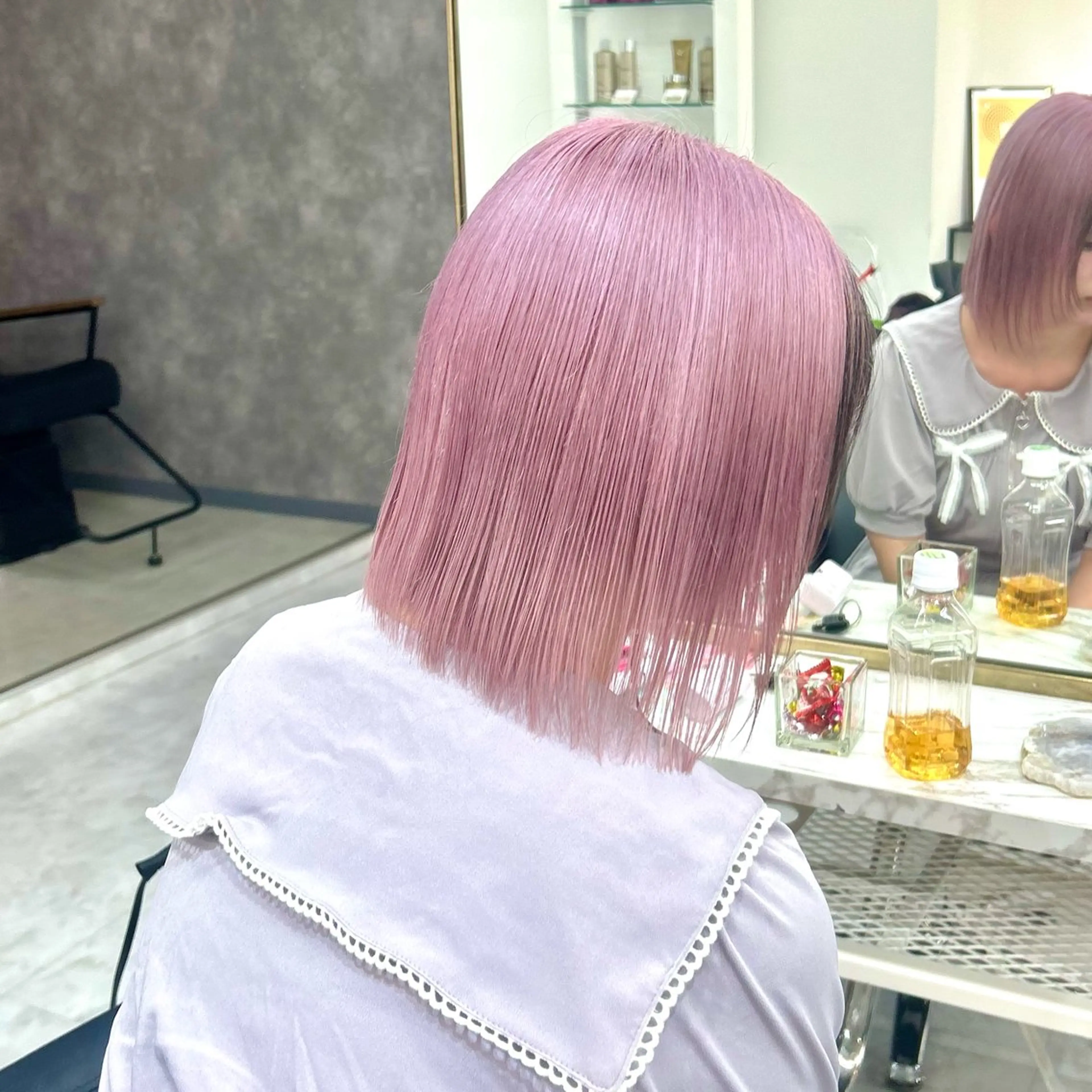 ミディアム カラー ヘアカラー 🥀YUIHA🥀 テザインカラー♥のヘアスタイル