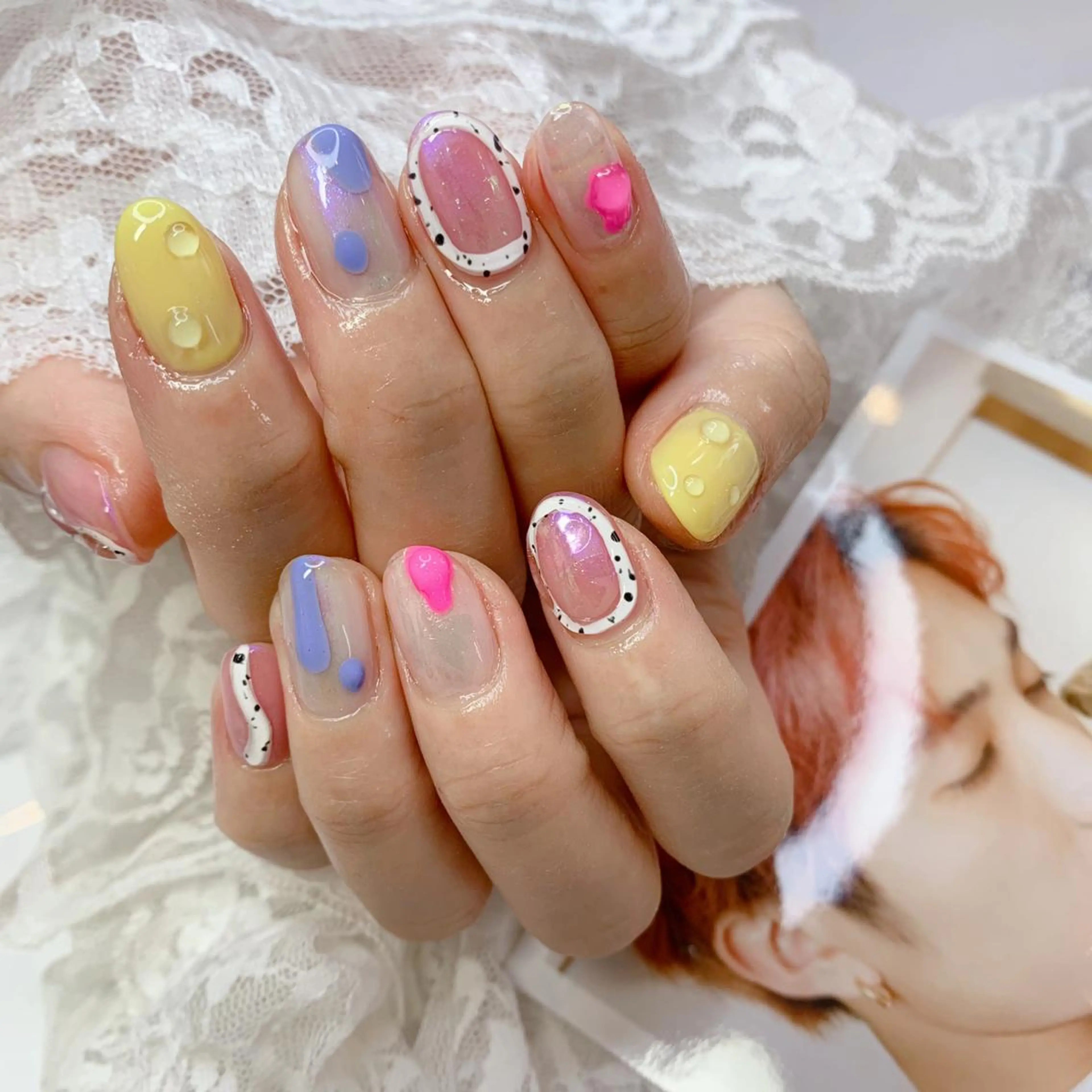 ネイル ハンドネイル La neige* yuki 🥯🍑のネイルデザイン