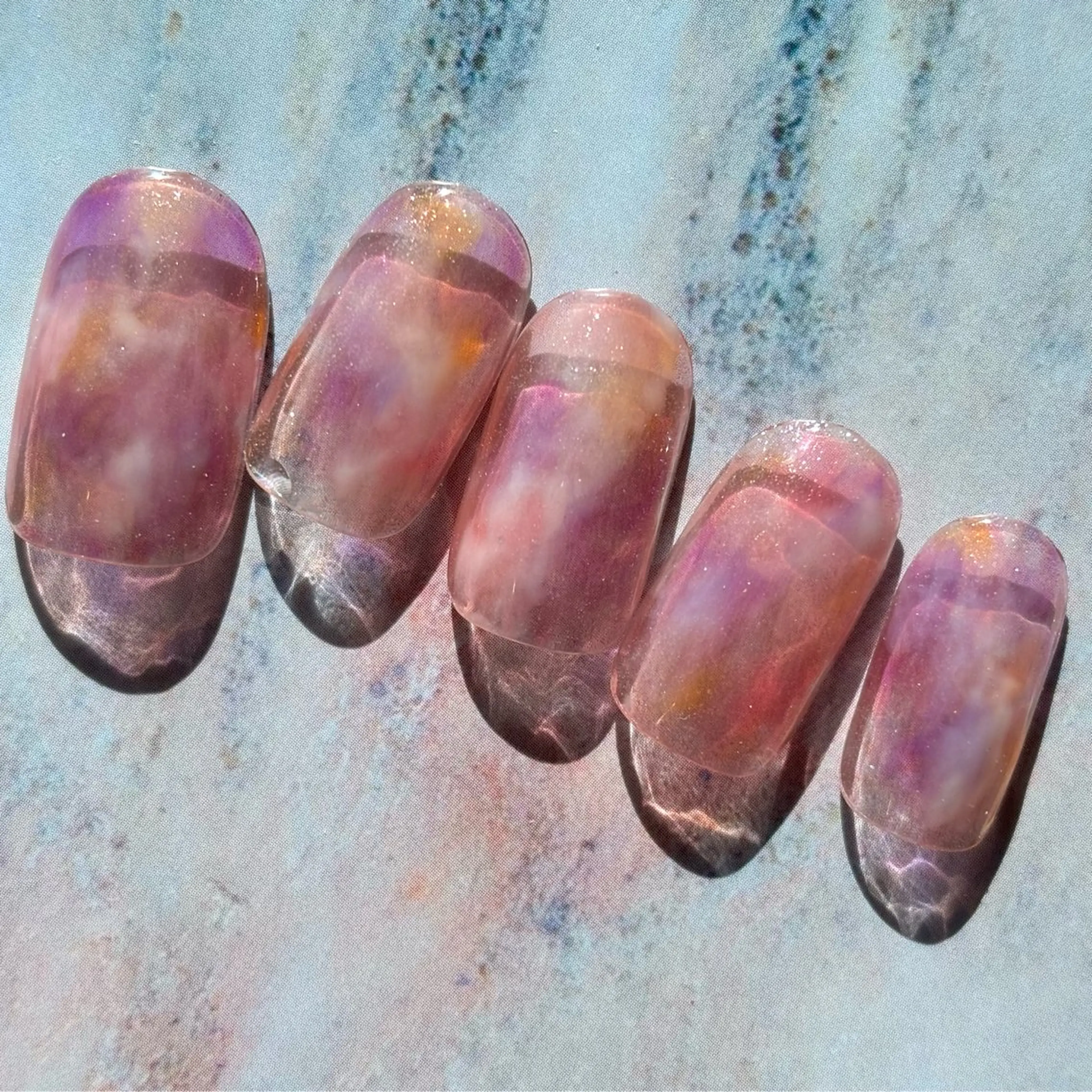 ネイル 大理石ネイル(マーブル) 伊藤 貴恵のネイルデザイン