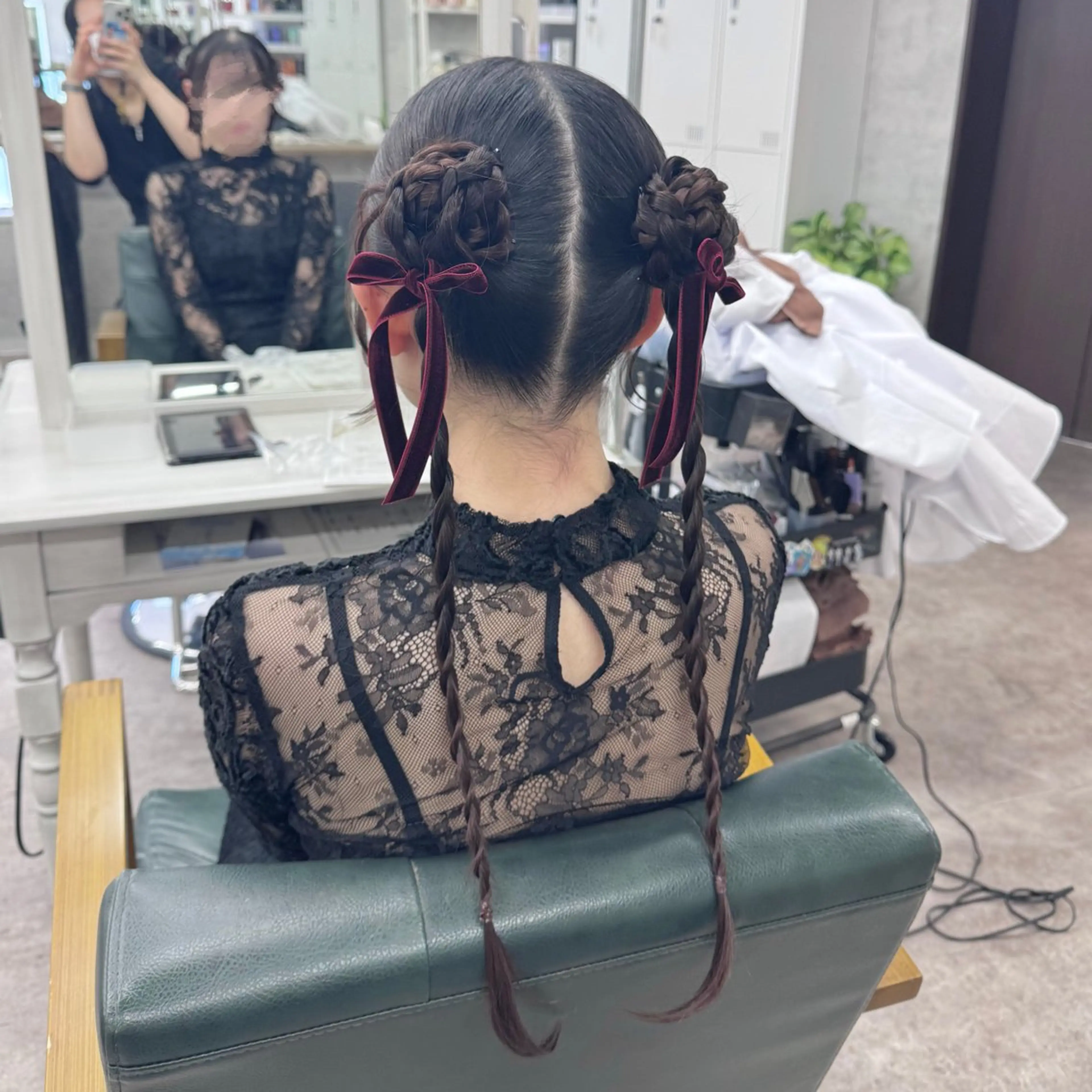 ロング ヘアアレンジ ヘアセット JUNSHIN🦋 ヘアセット／カラーのヘアスタイル