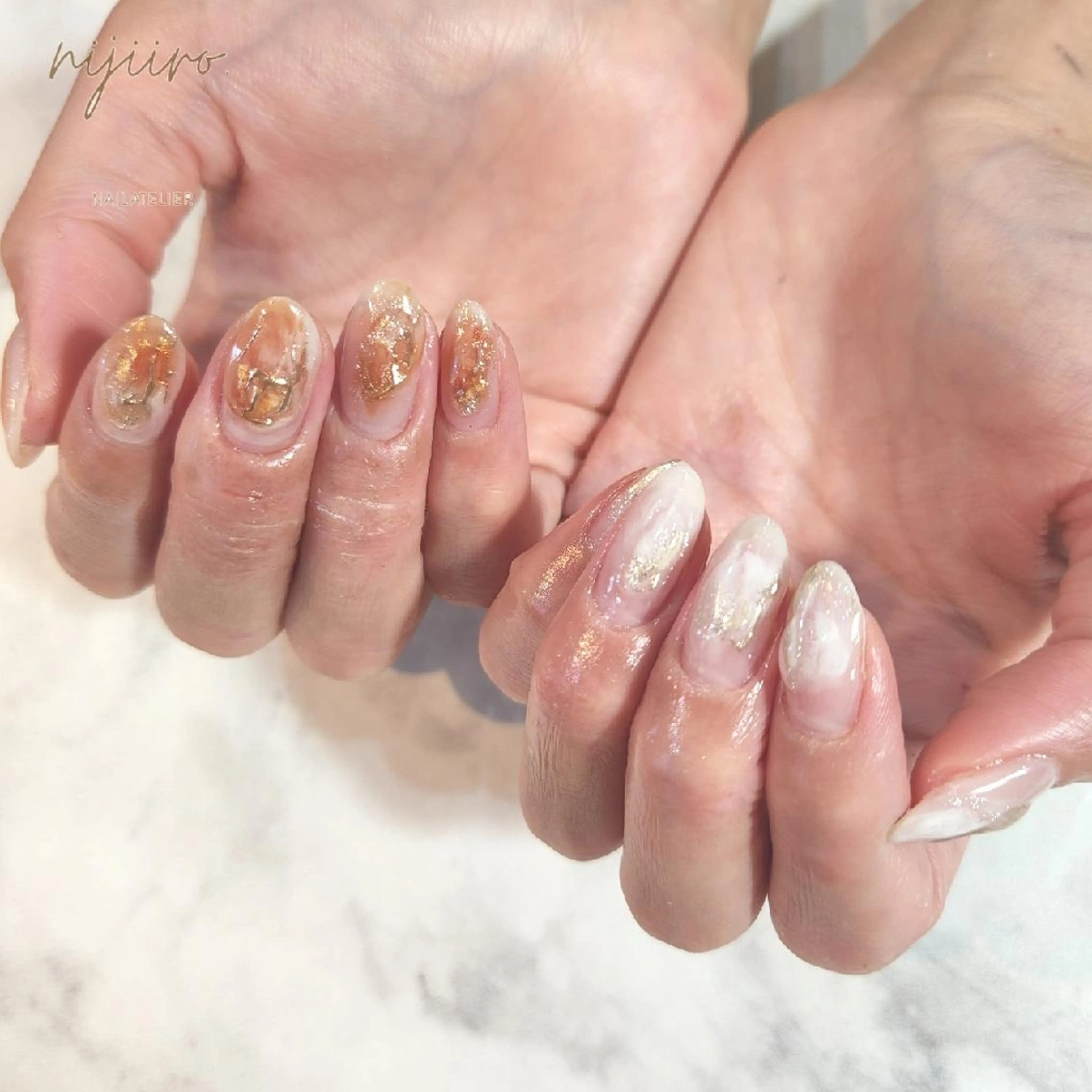 ネイル ニュアンスネイル ハンドネイル nailatelier nijiiro.所属・nijiiro🌈 サトウのネイルデザイン
