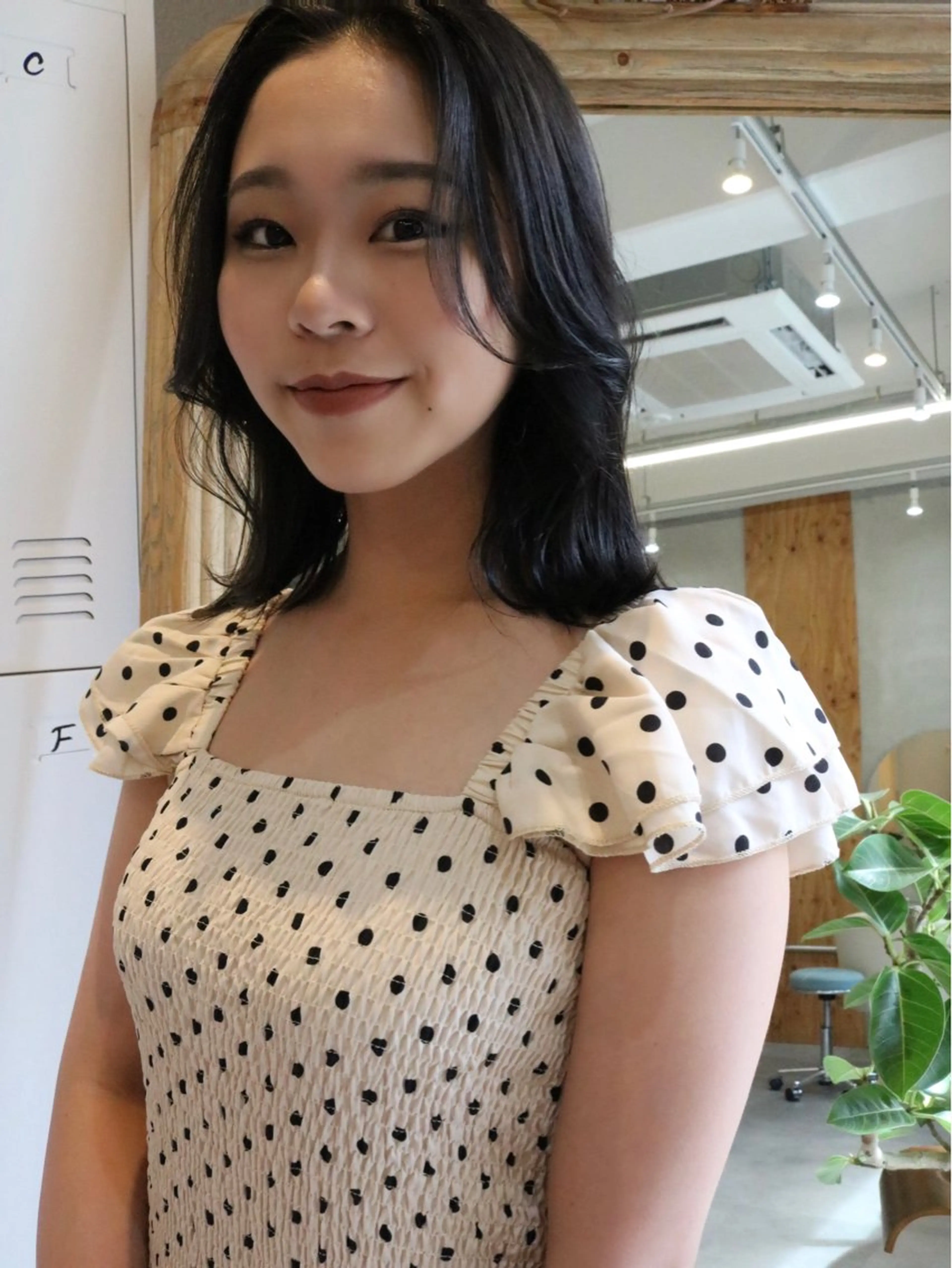 ミディアム ヘアカラー トリートメント 松村 澪里のヘアスタイル