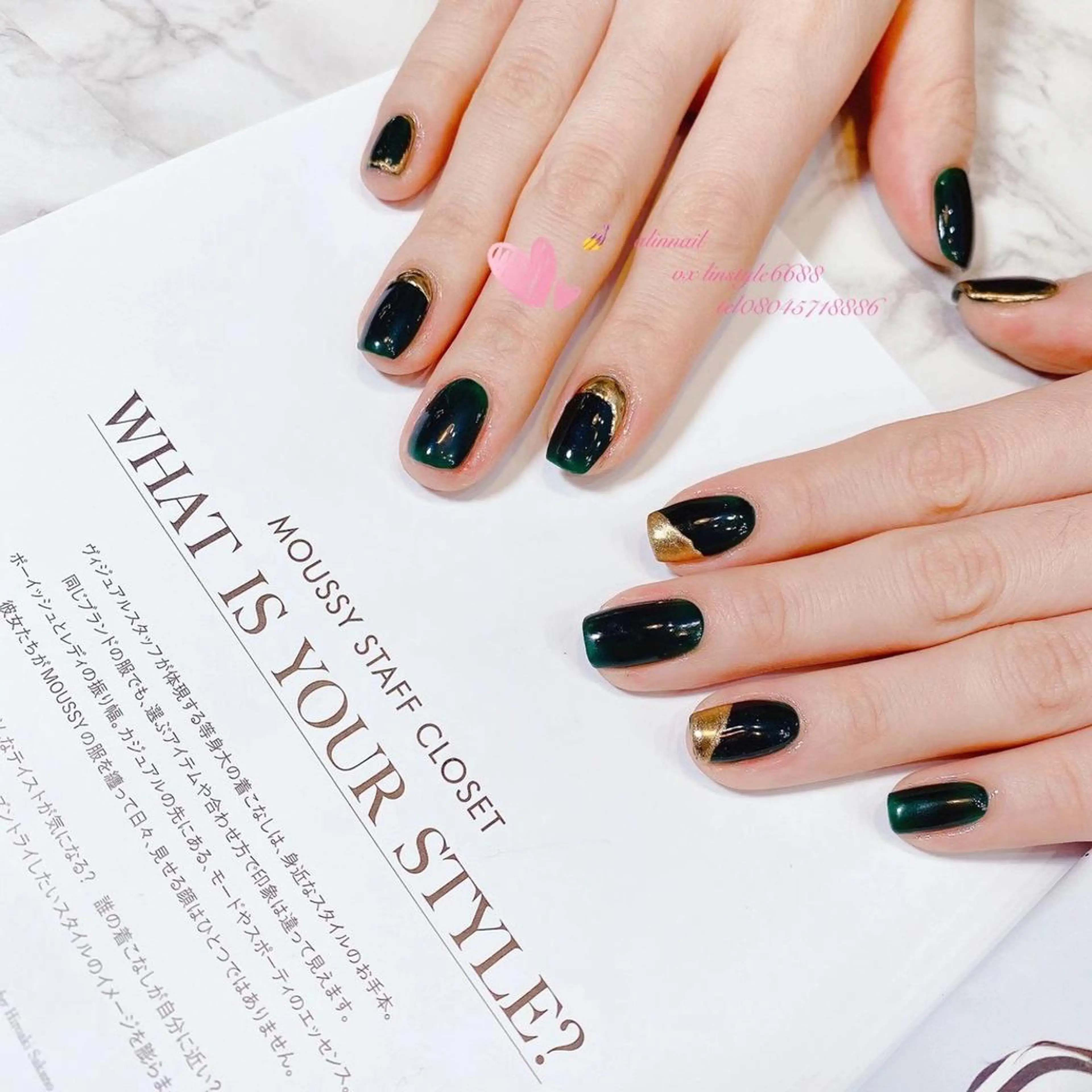 ネイル アートネイル 持ち込み シンプルネイル ネイルサロン 9Carats神田のネイルデザイン