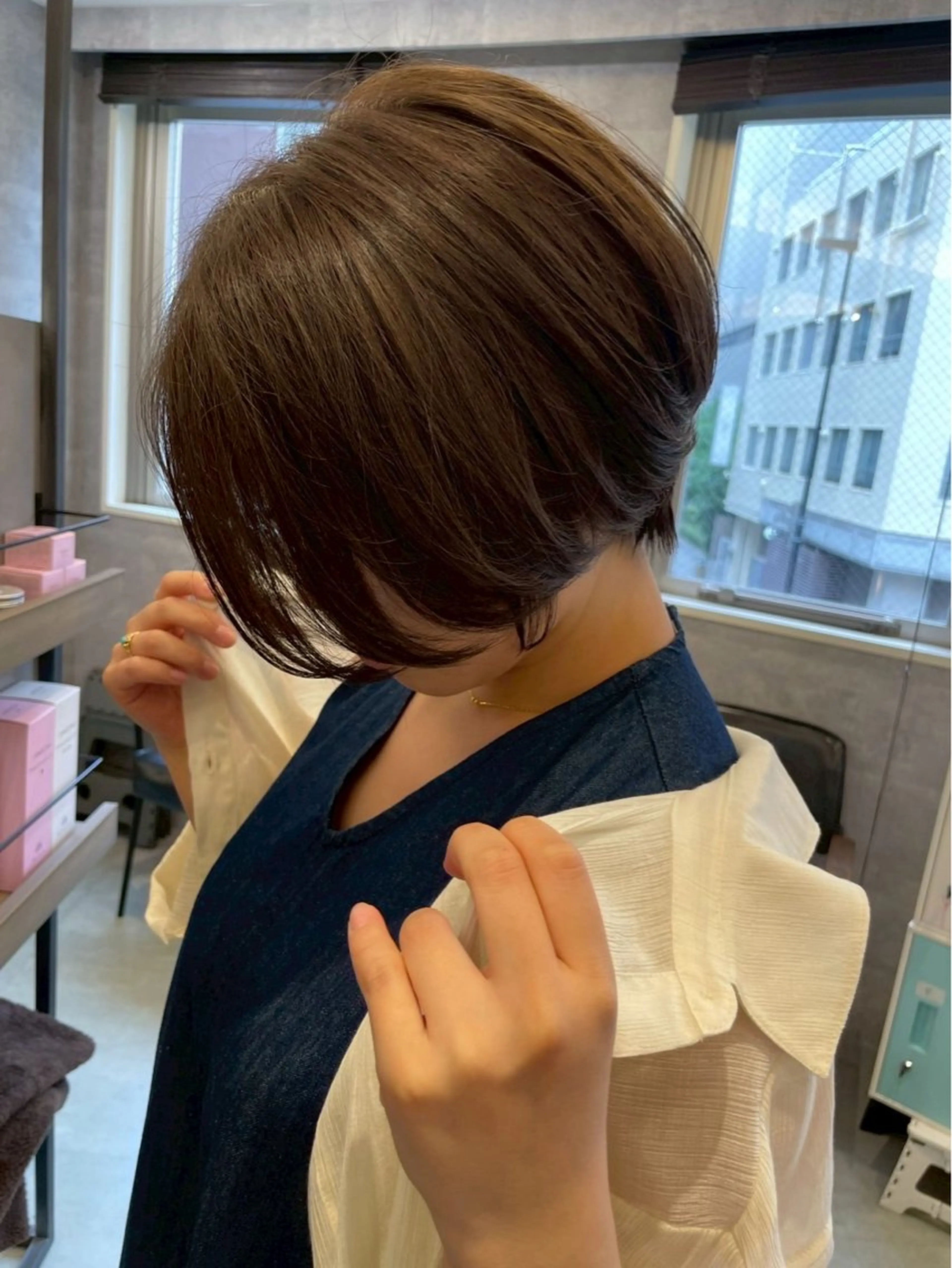 ショート 丸みショート ショートヘア ケアブリーチ🌟 ♢WATARU♢のヘアスタイル