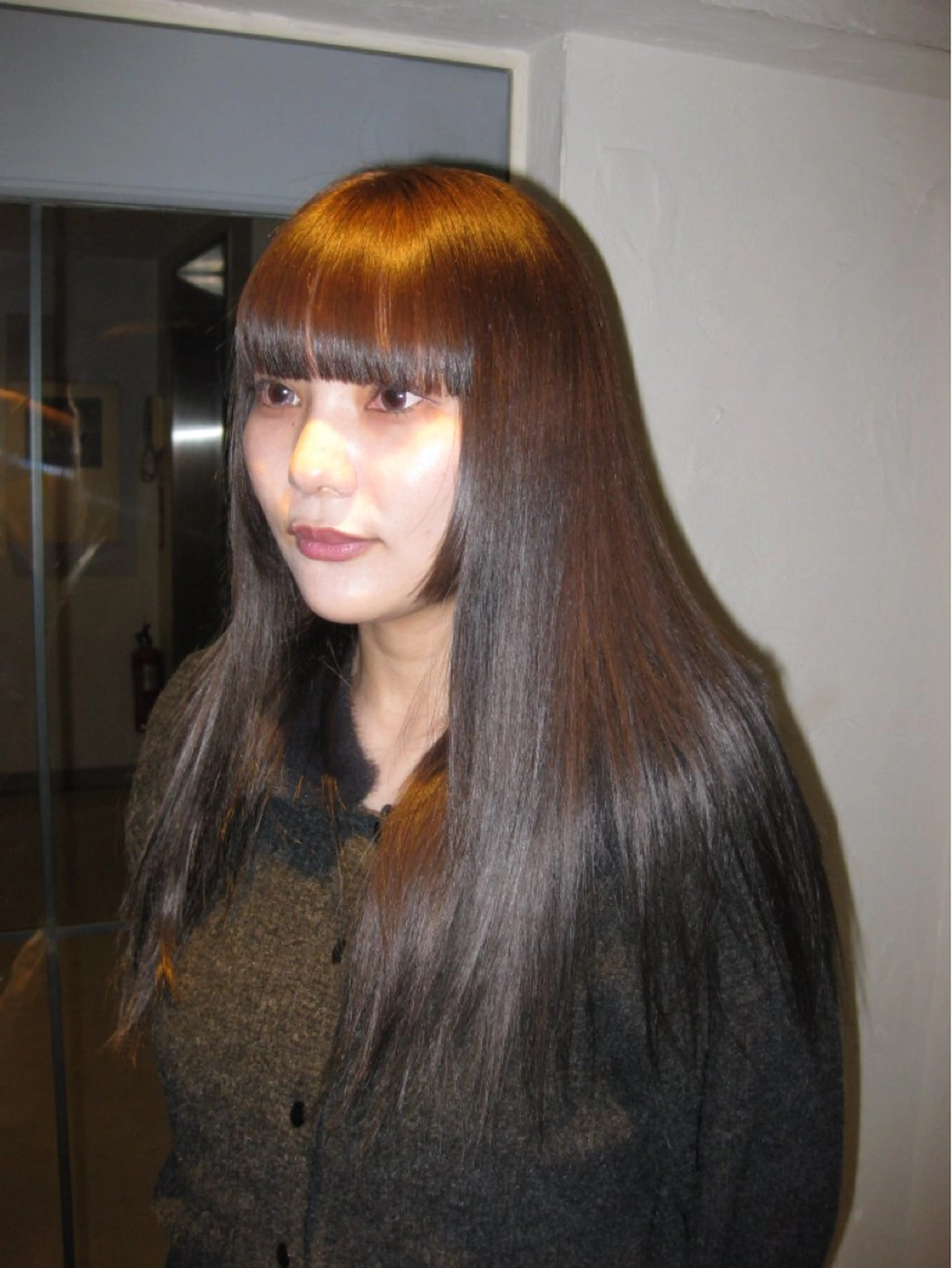 ロング カラー アッシュ 今井 香奈恵のヘアスタイル