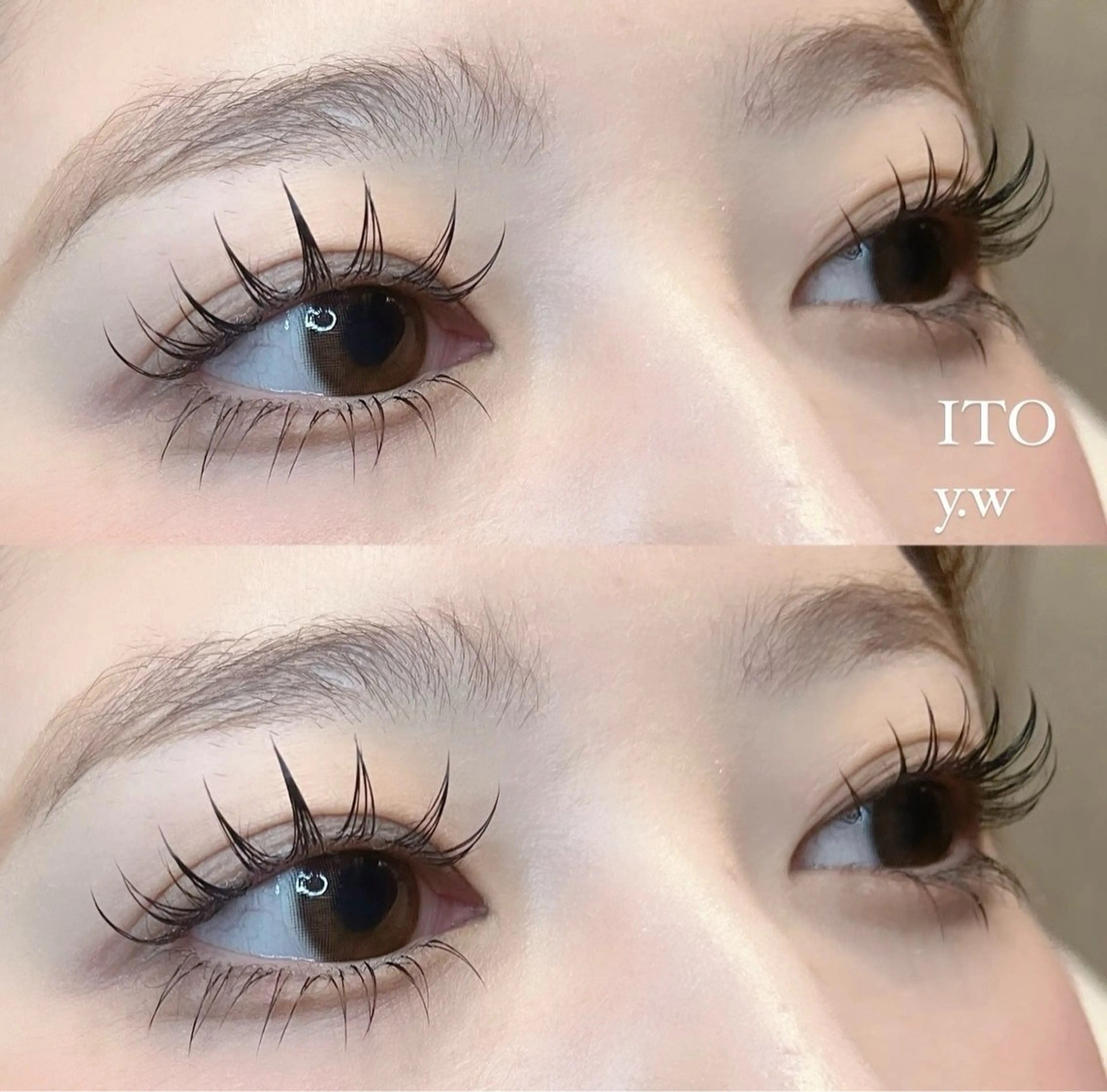 マツエク・マツパ ITO  渡邉柚花 /束感/眉毛のマツエク・マツパデザイン