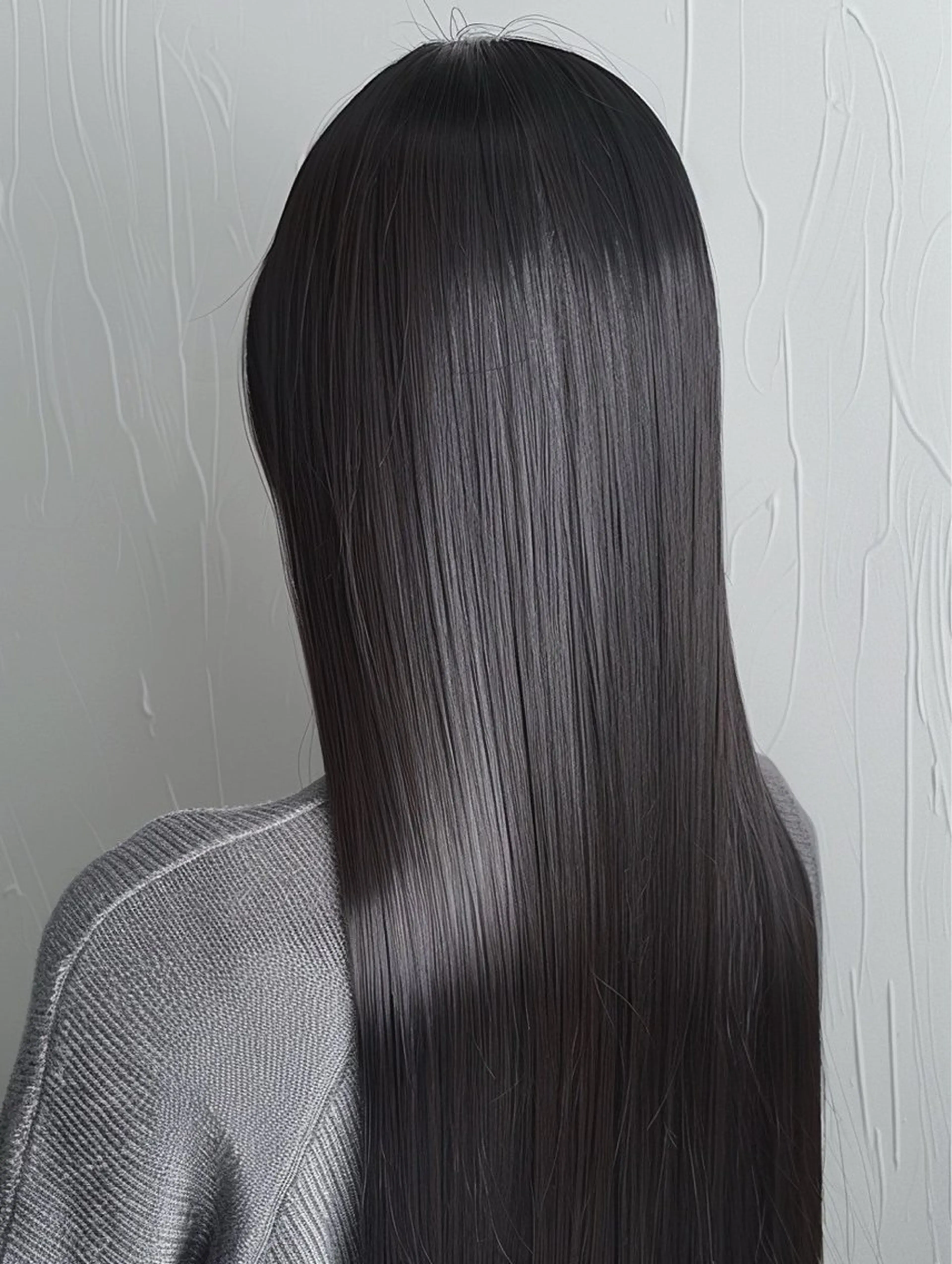 ロング 髪質改善 ヘアカラー ミルクティーベージュ 山本勝志のヘアスタイル