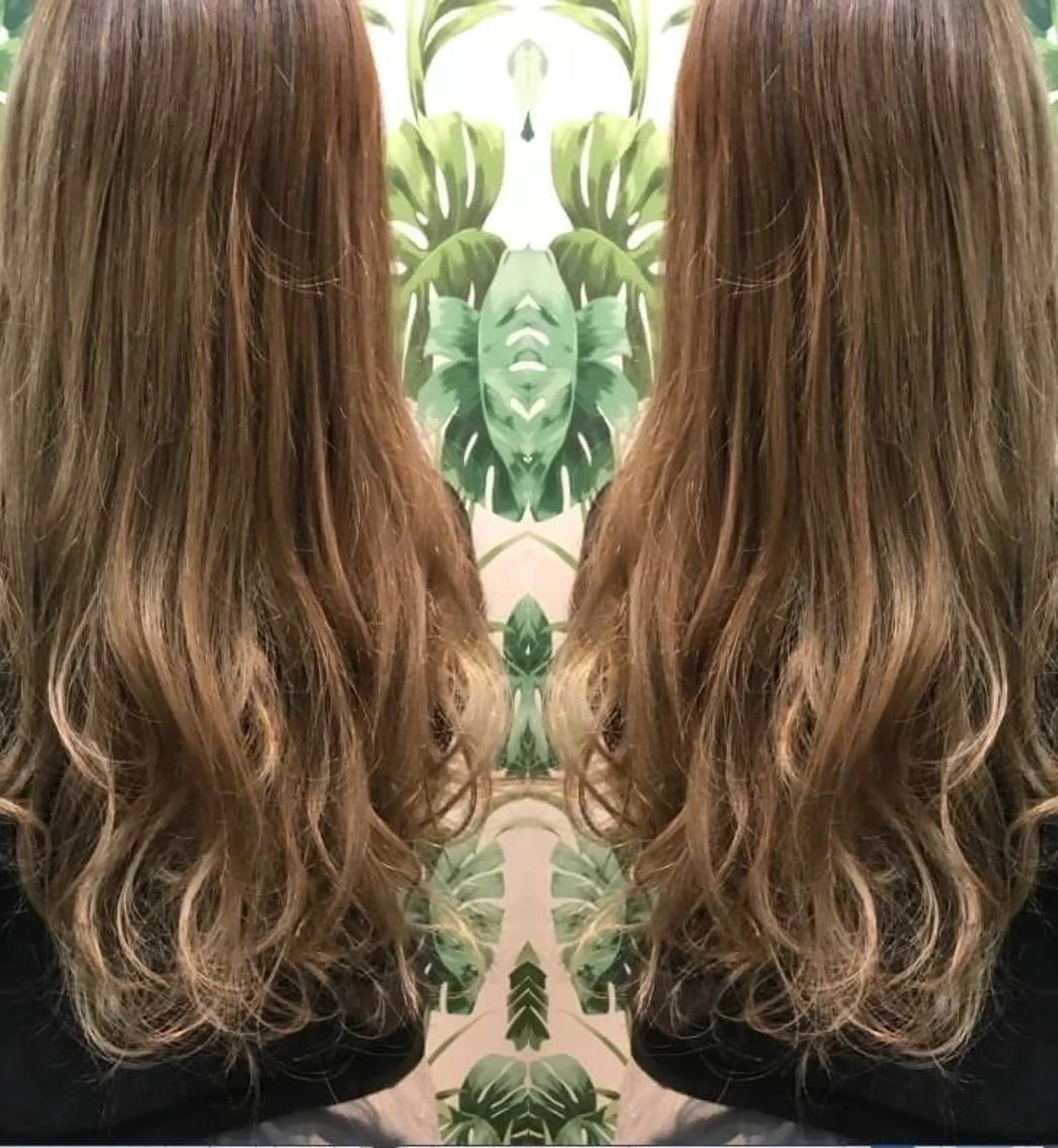 ロング カラー チビ編み込みエクステ シールEXどぅ〜すのヘアスタイル