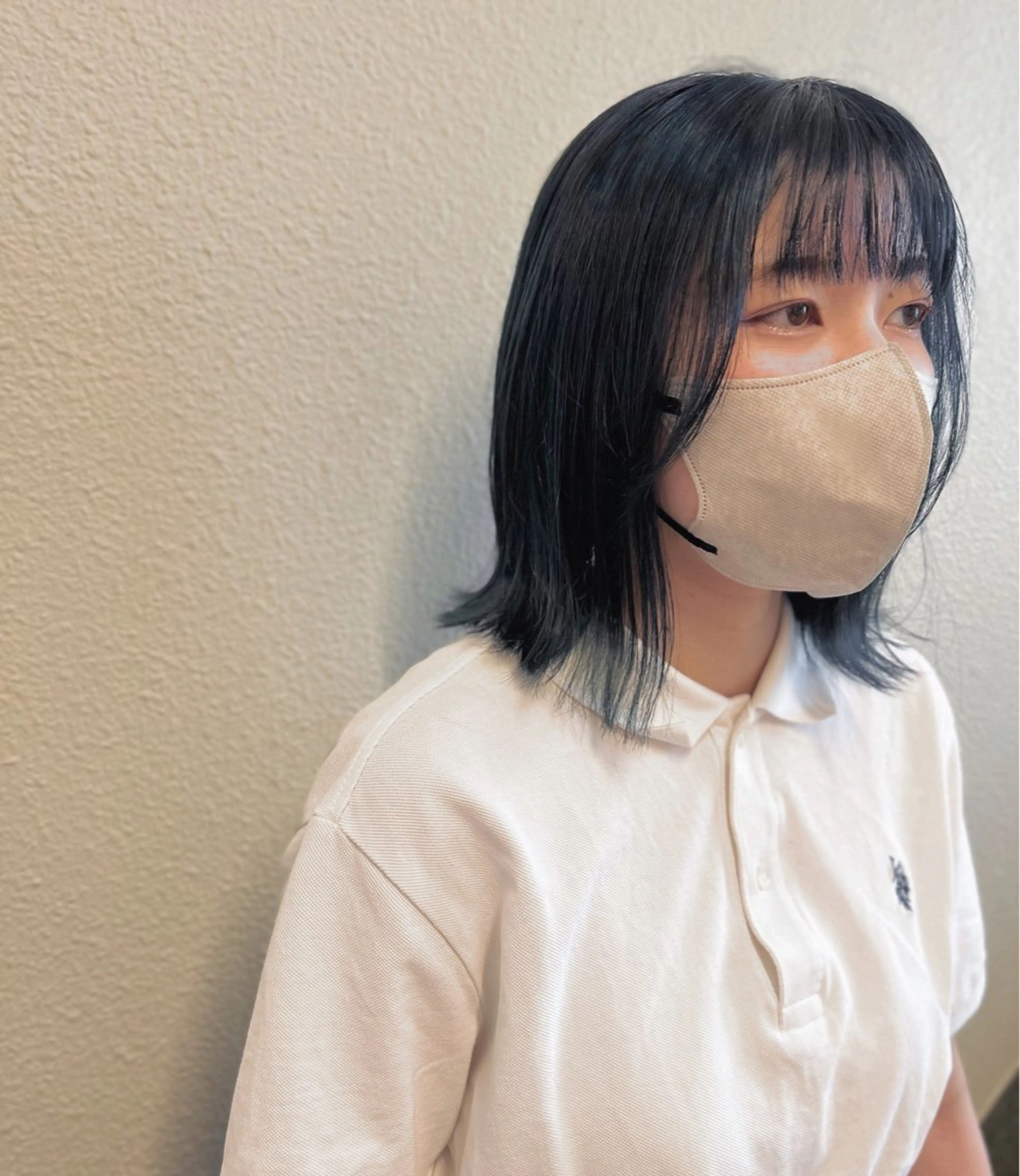 ミディアム カラー ブリーチ ブルーカラー ヘアカラー 🌼こやま かおり🌼のヘアスタイル