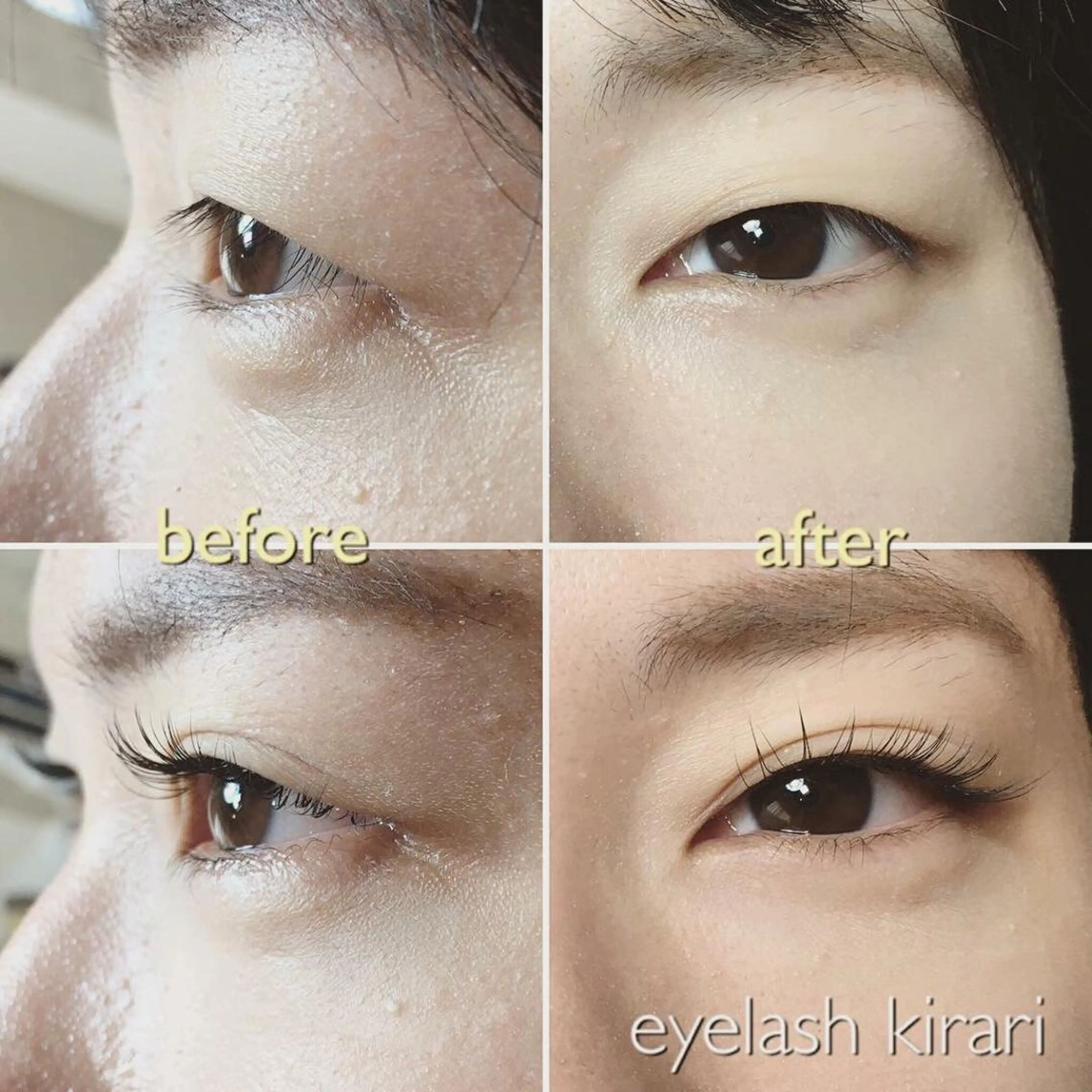 マツエク・マツパ 一重×まつ毛パーマ アップワードラッシュ eyelash salon  kirari所属・岩間 優子のマツエク・マツパデザイン