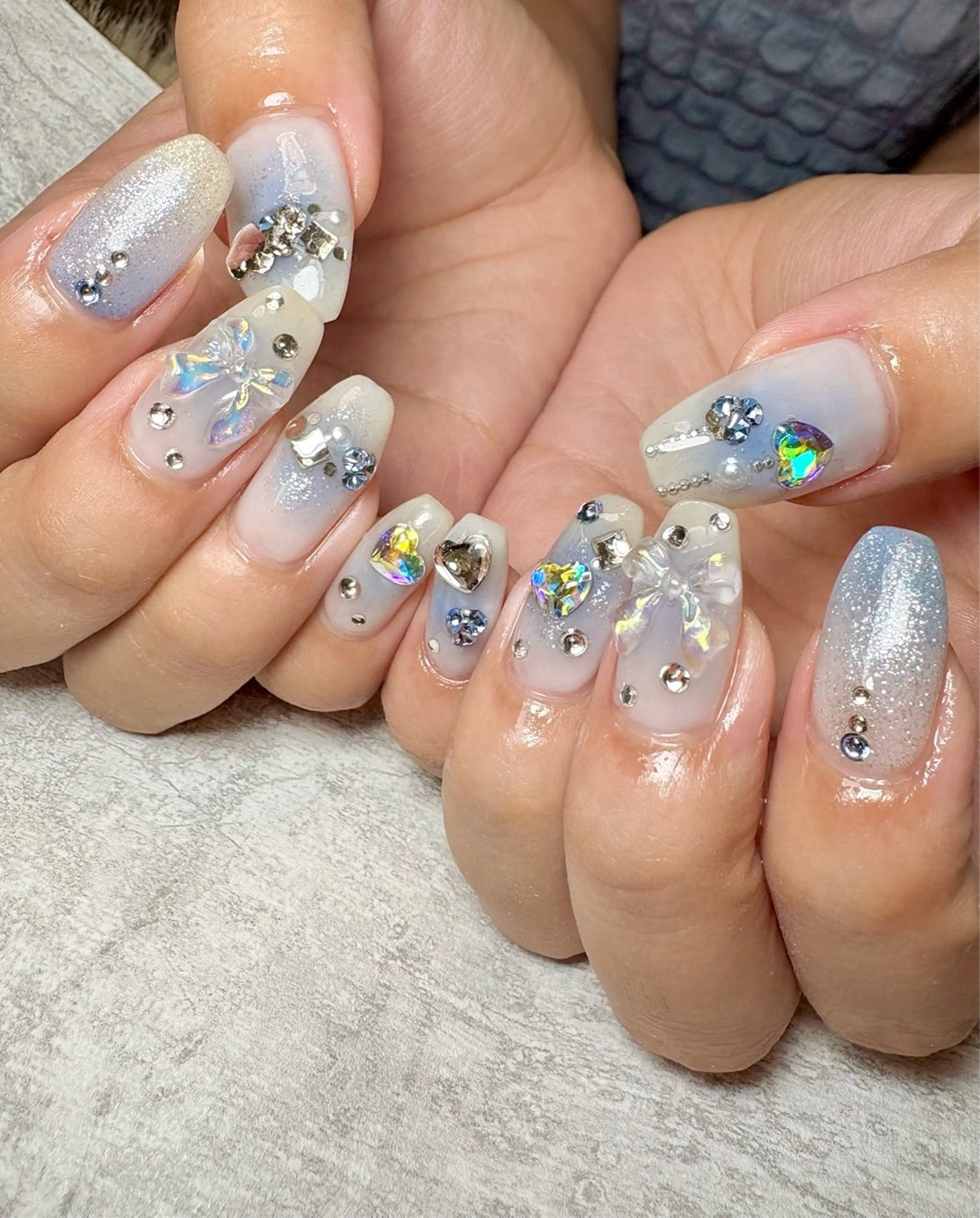 ネイル アートネイル チークネイル 持ち込み ストーンネイル BEAUTY GARDEN 【nail salon unseul】所属・nana .のネイルデザイン