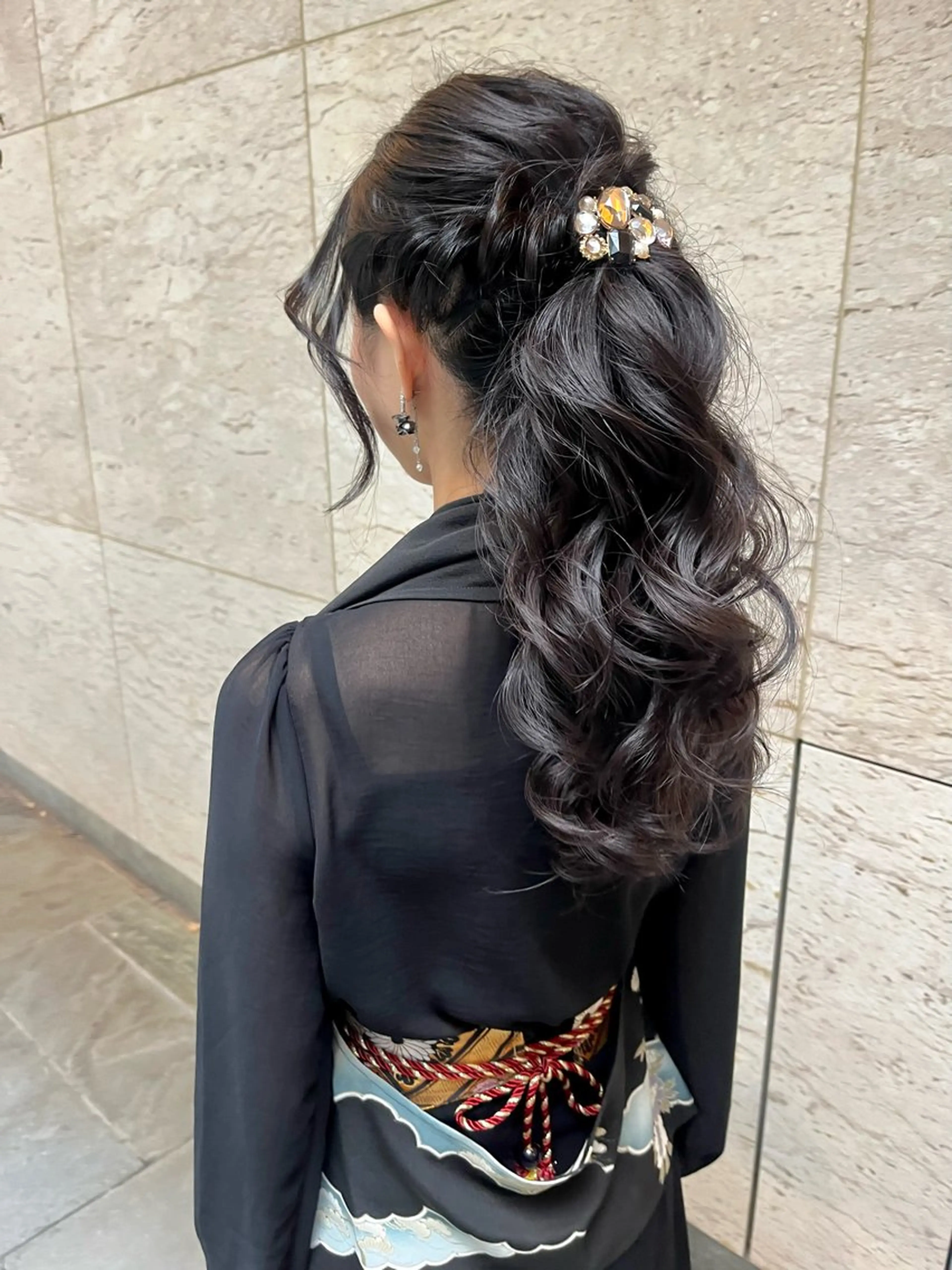 ヘアアレンジ 着付け 16〜18案内◎ 💐🤍理保のヘアスタイル