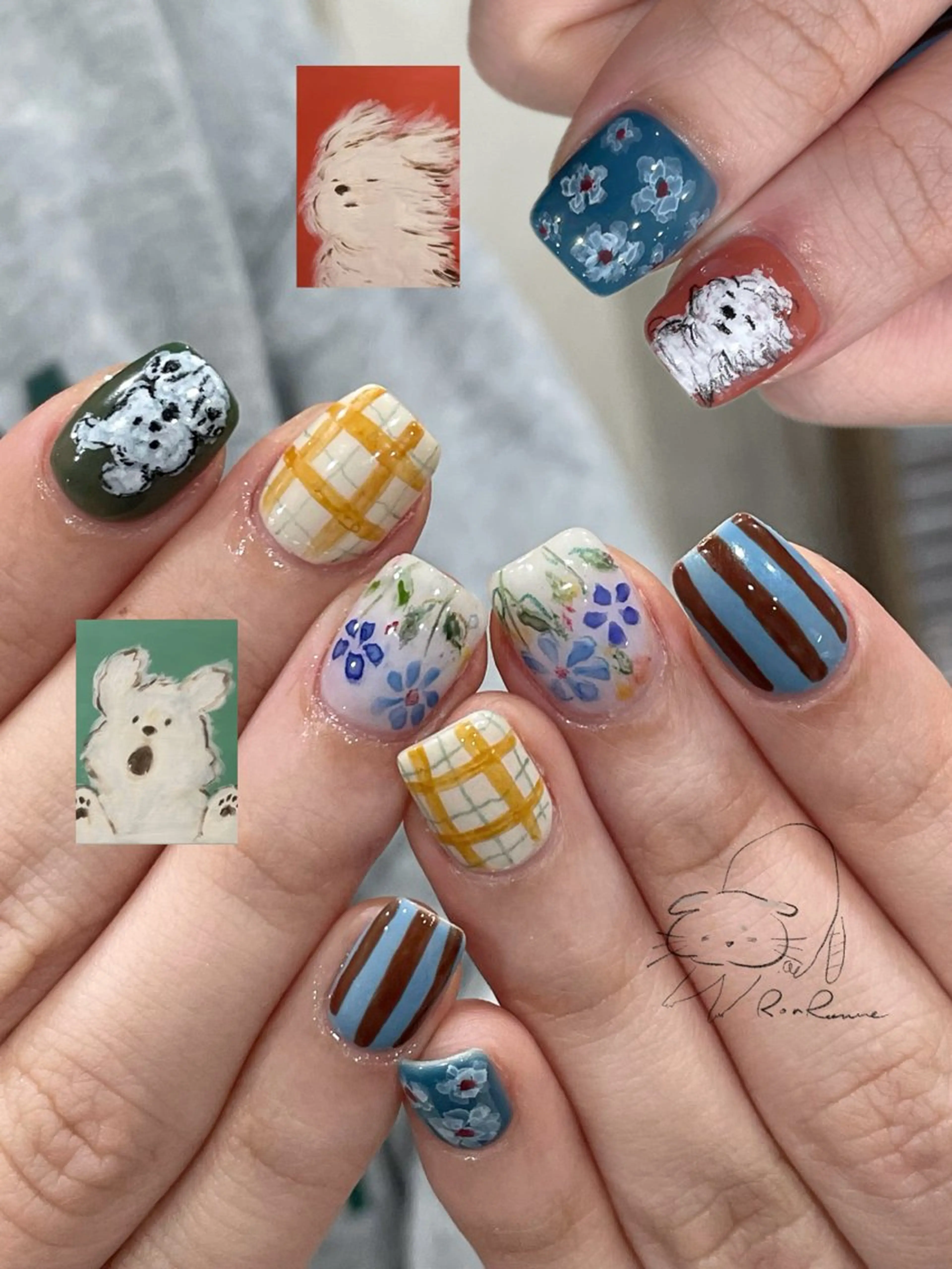 ネイル オーロラネイル 長さ出し フレンチネイル ジェルネイル ミラーネイル ハンドネイル Cho Artネイル所属・ronronne .のネイルデザイン