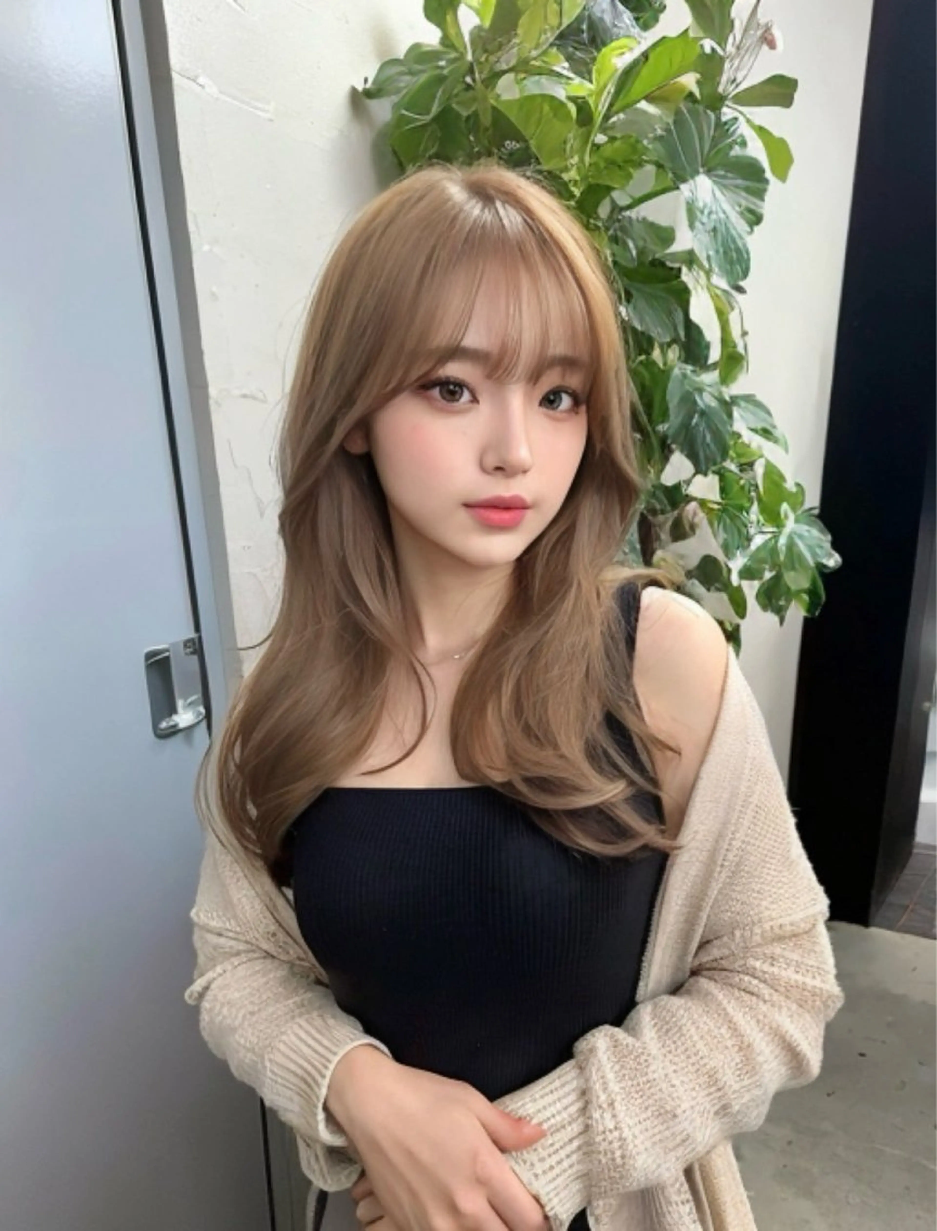 ミディアム カラー ヘアアレンジ カット ヘアカラー トリートメント 🫧新宿 髪質改善 /サスケ🫧のヘアスタイル