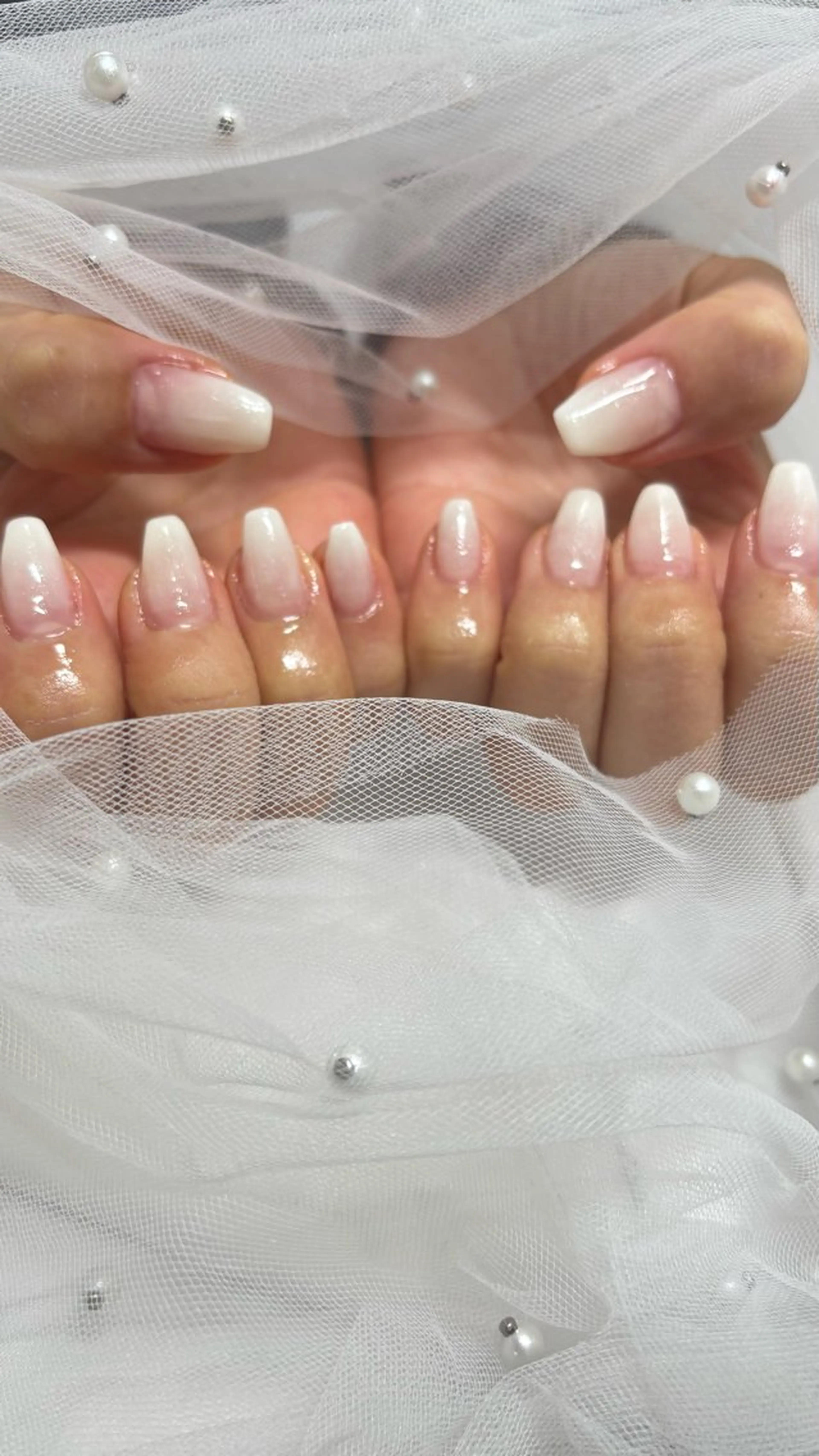 【Jr.ネイリスト 練習モデル】🌟オフあり ハンドジェルネイル カラグラ or ラメグラの写真