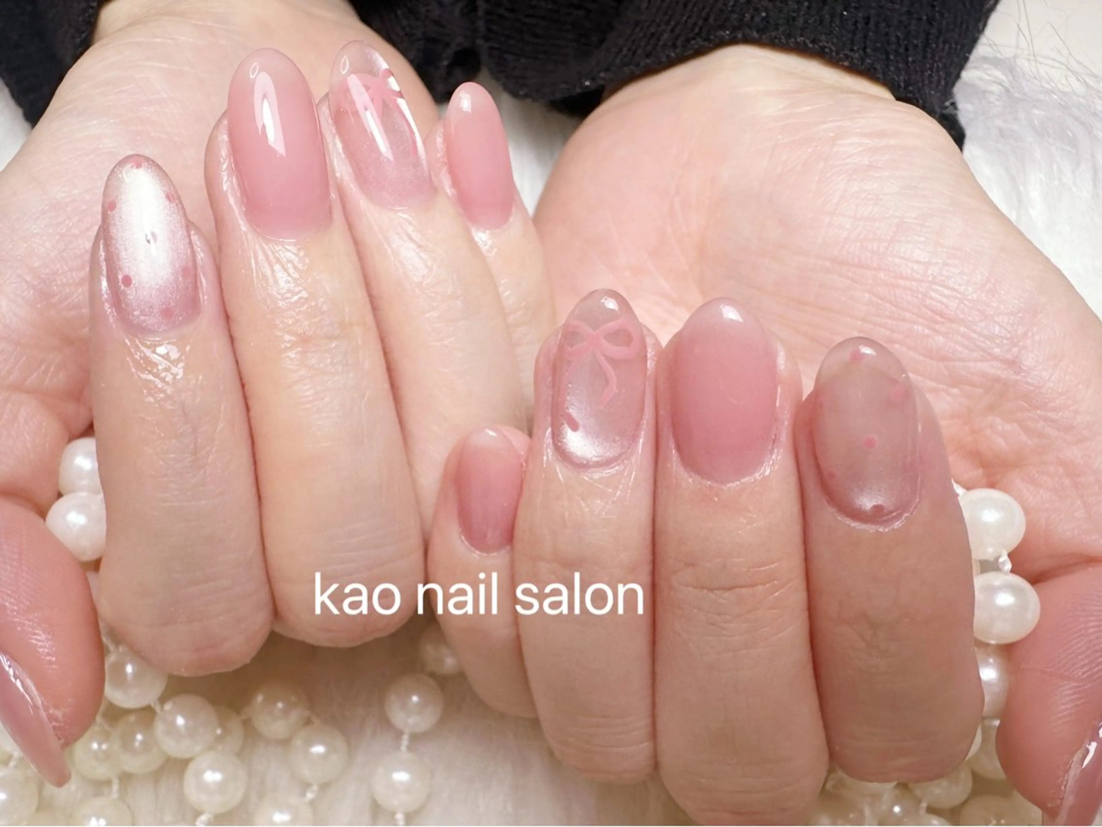 ネイル ハンドネイル kao nail マグネット/長さだしのネイルデザイン