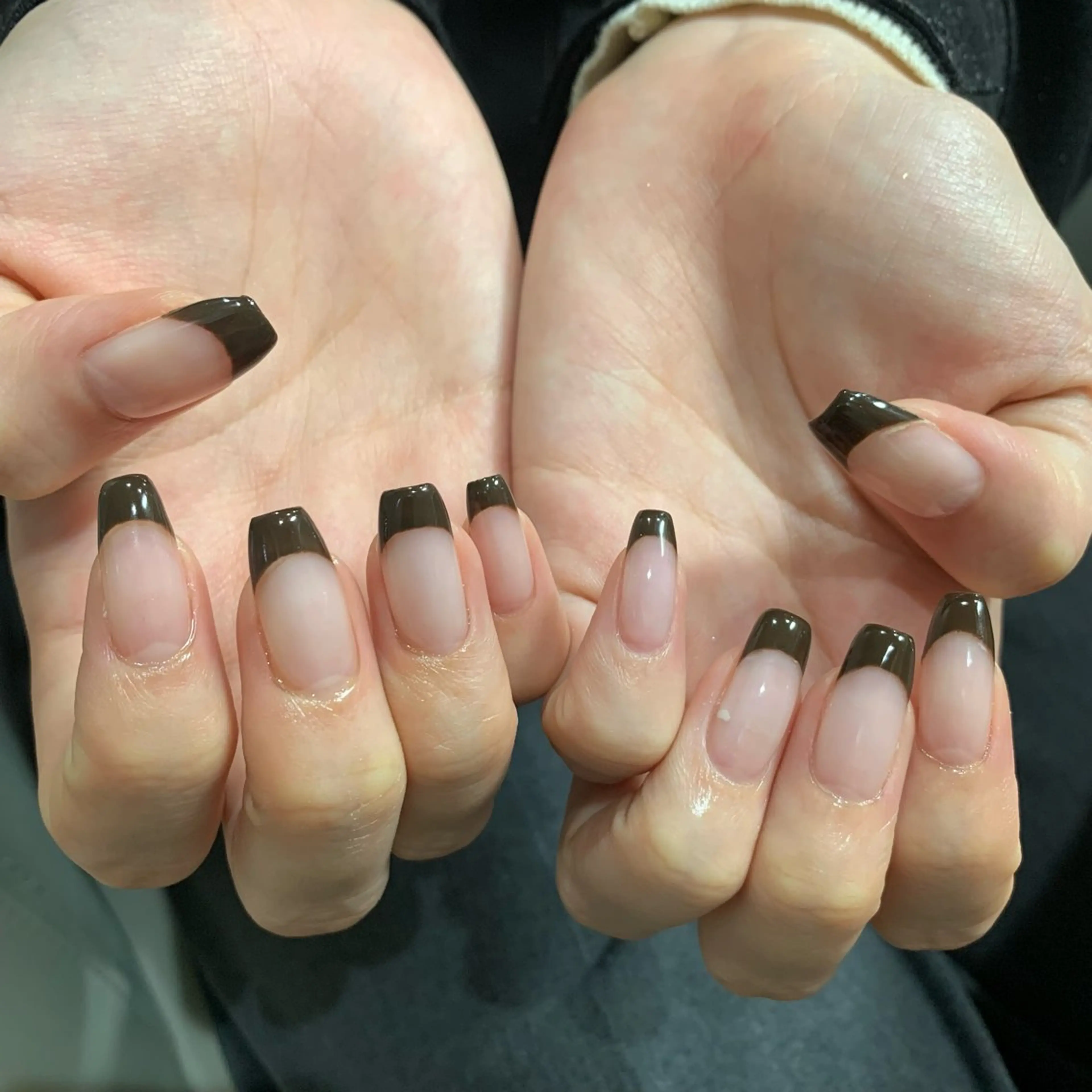 (ハンド オフ込)フレンチ(ベースカラーはクリア)の写真