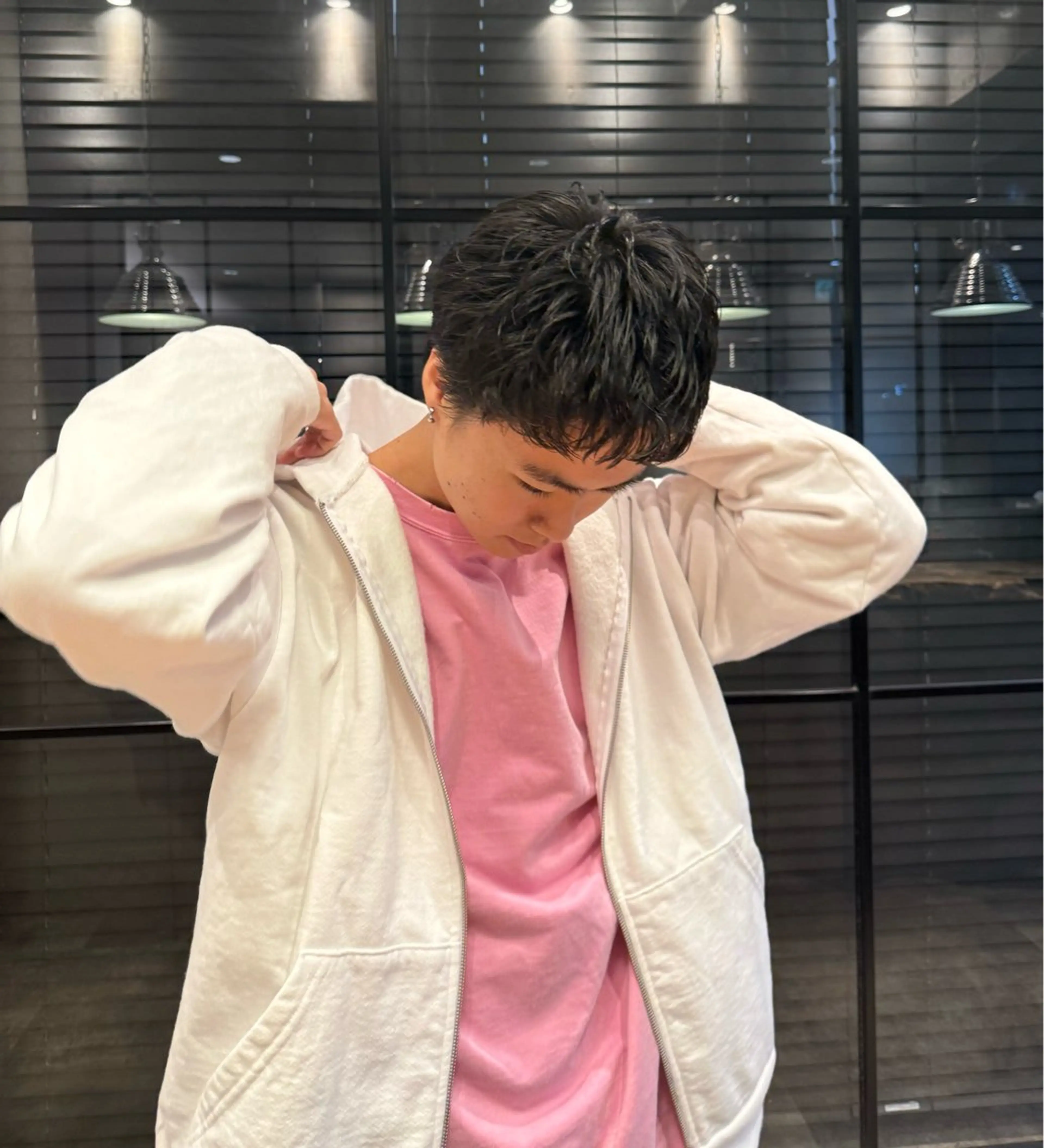 ショート パーマ メンズ メンズパーマ ショートヘア カット パーマ heavenly by HAVANA新宿所属・メンズショート/ピン パーマ/新宿/フウガのヘアスタイル