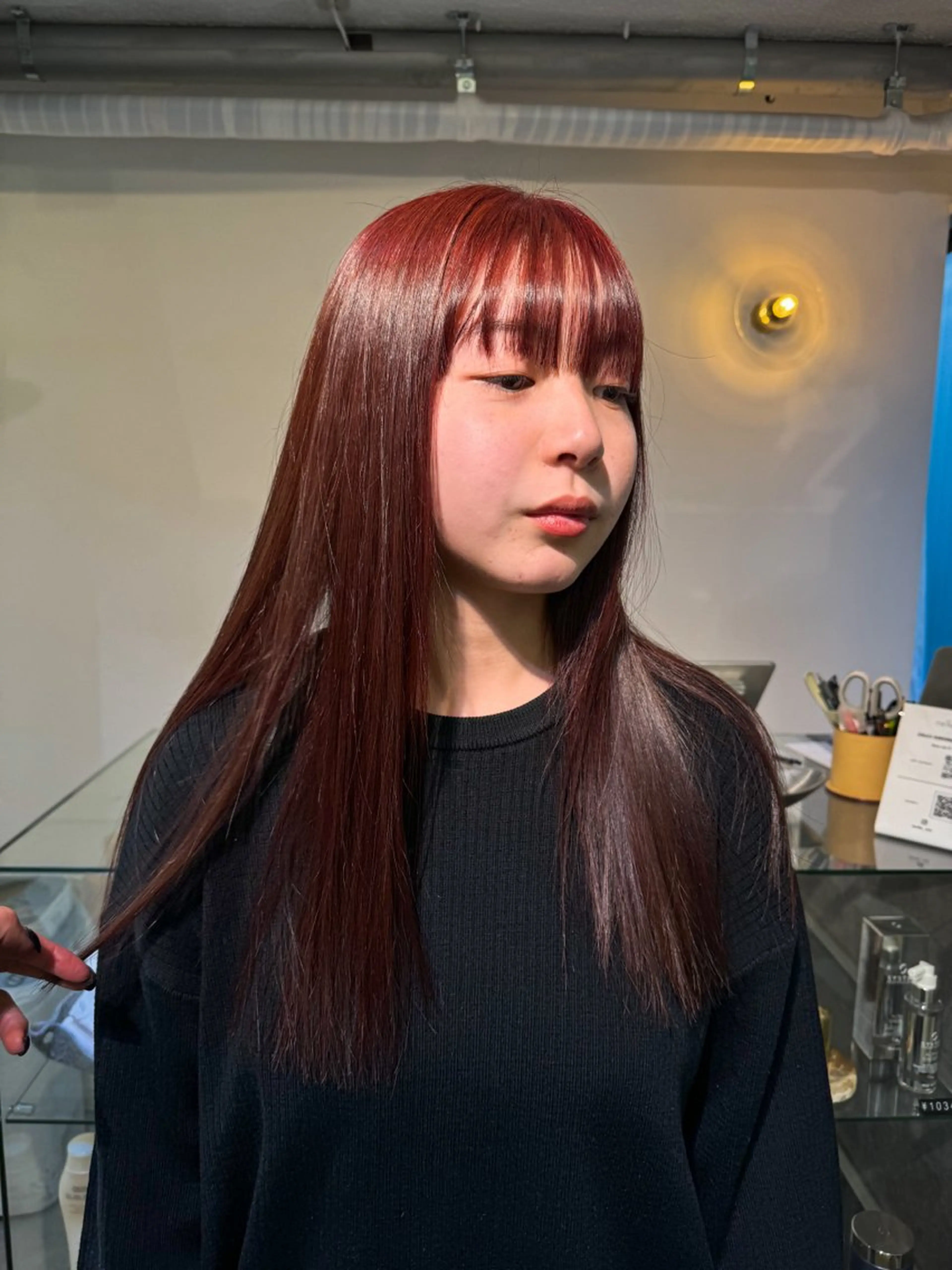 セミロング カラー ブリーチ ブリーチなしカラー カット ヘアカラー トリートメント Seeknext // Rukaのヘアスタイル