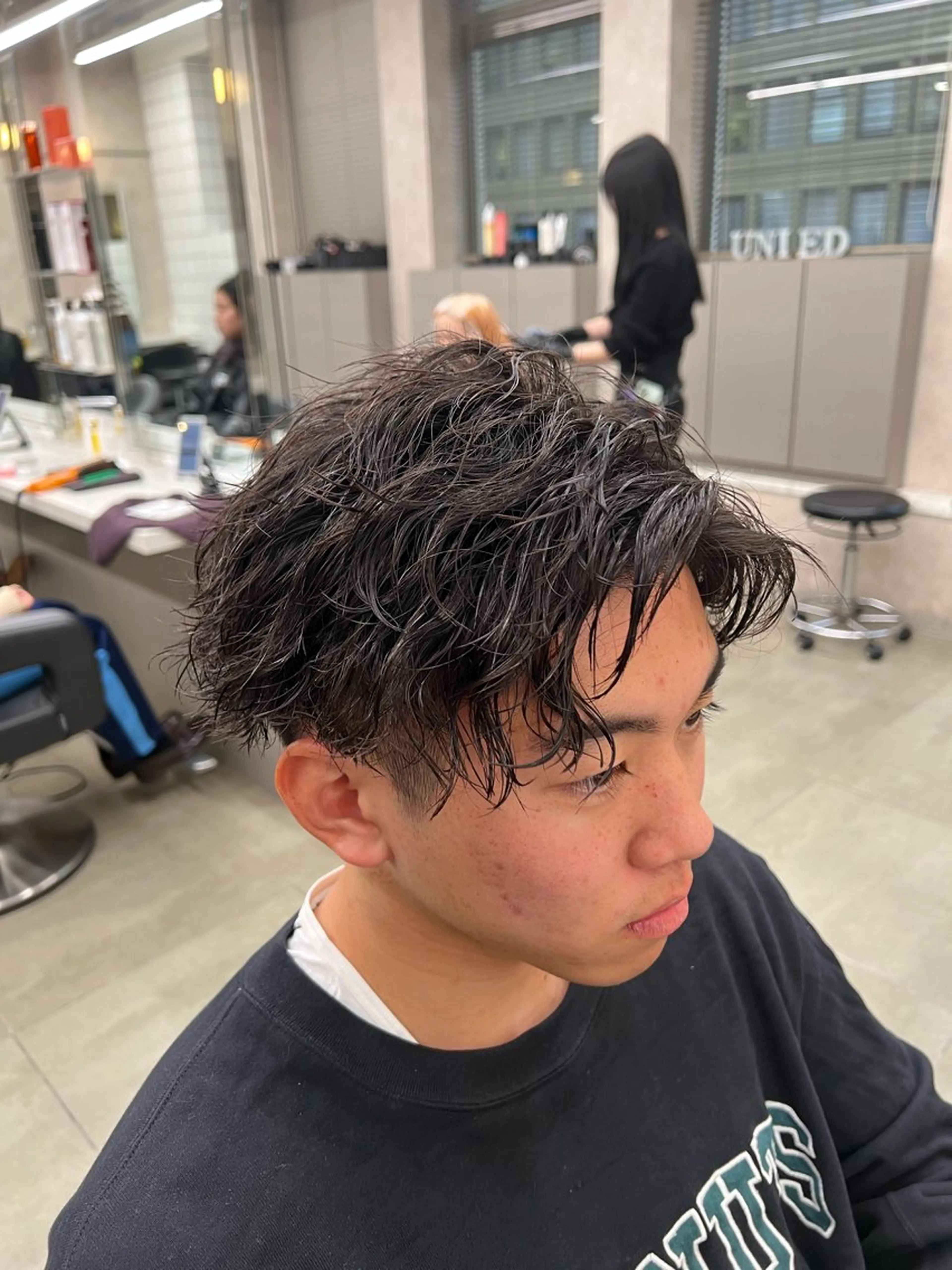 ロング カラー カット パーマ 韓国レイヤーカット /REIのヘアスタイル