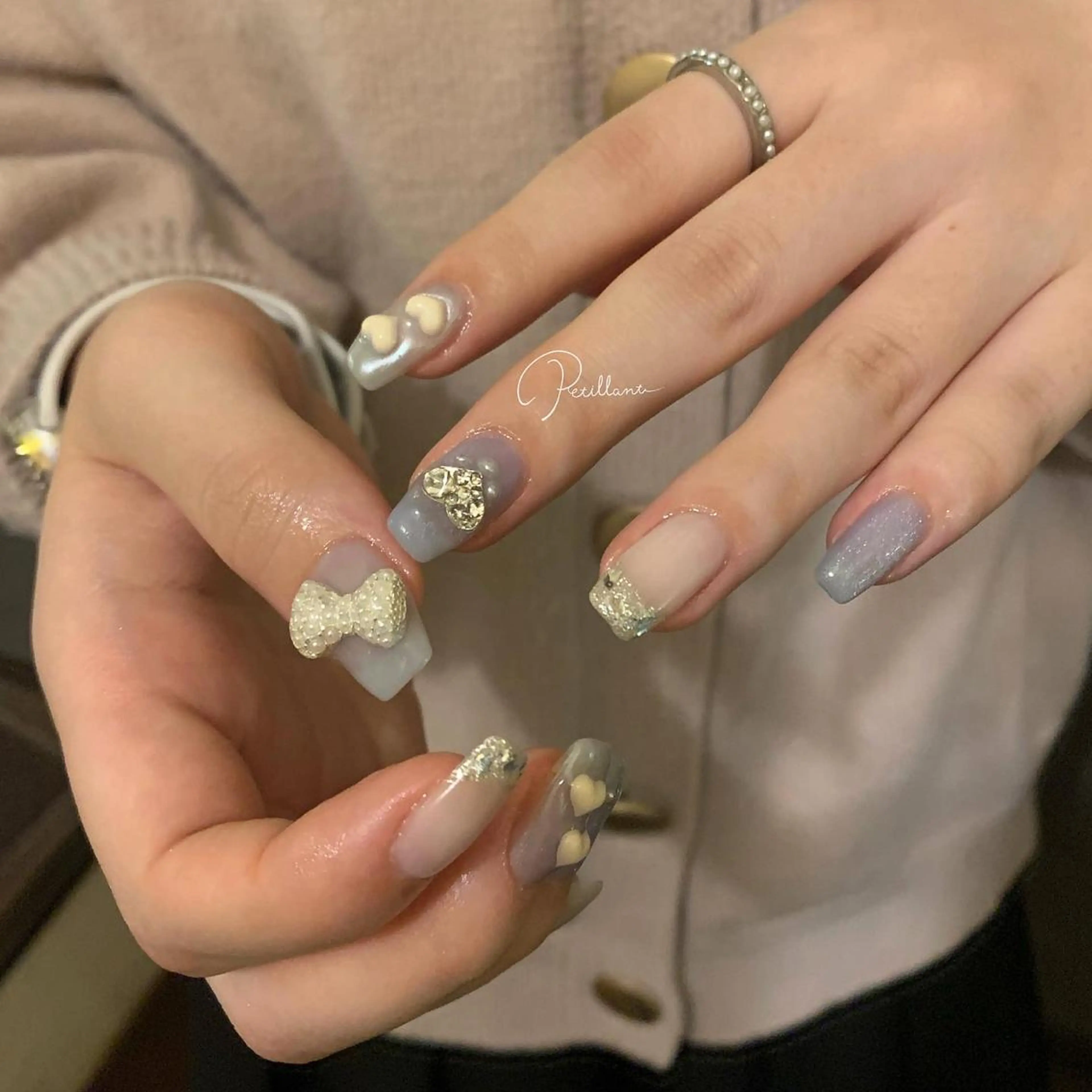 ネイル ゆびのさき所属・shiho /Petillantのネイルデザイン