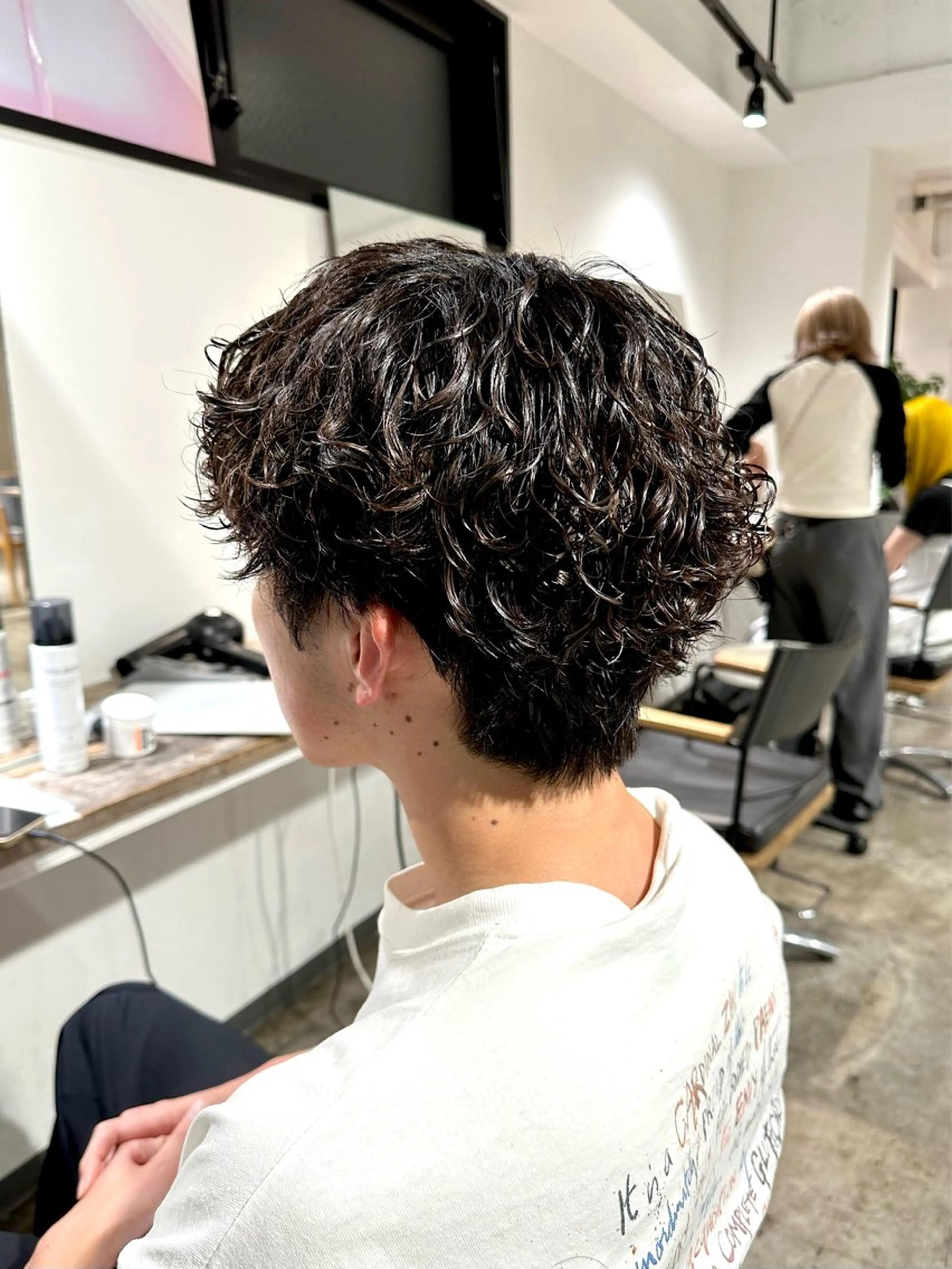 パーマ メンズ メンズパーマ 波巻きパーマ カット パーマ トリートメント 骨格補正施術/メンズ 専門美容師/YUYAのヘアスタイル