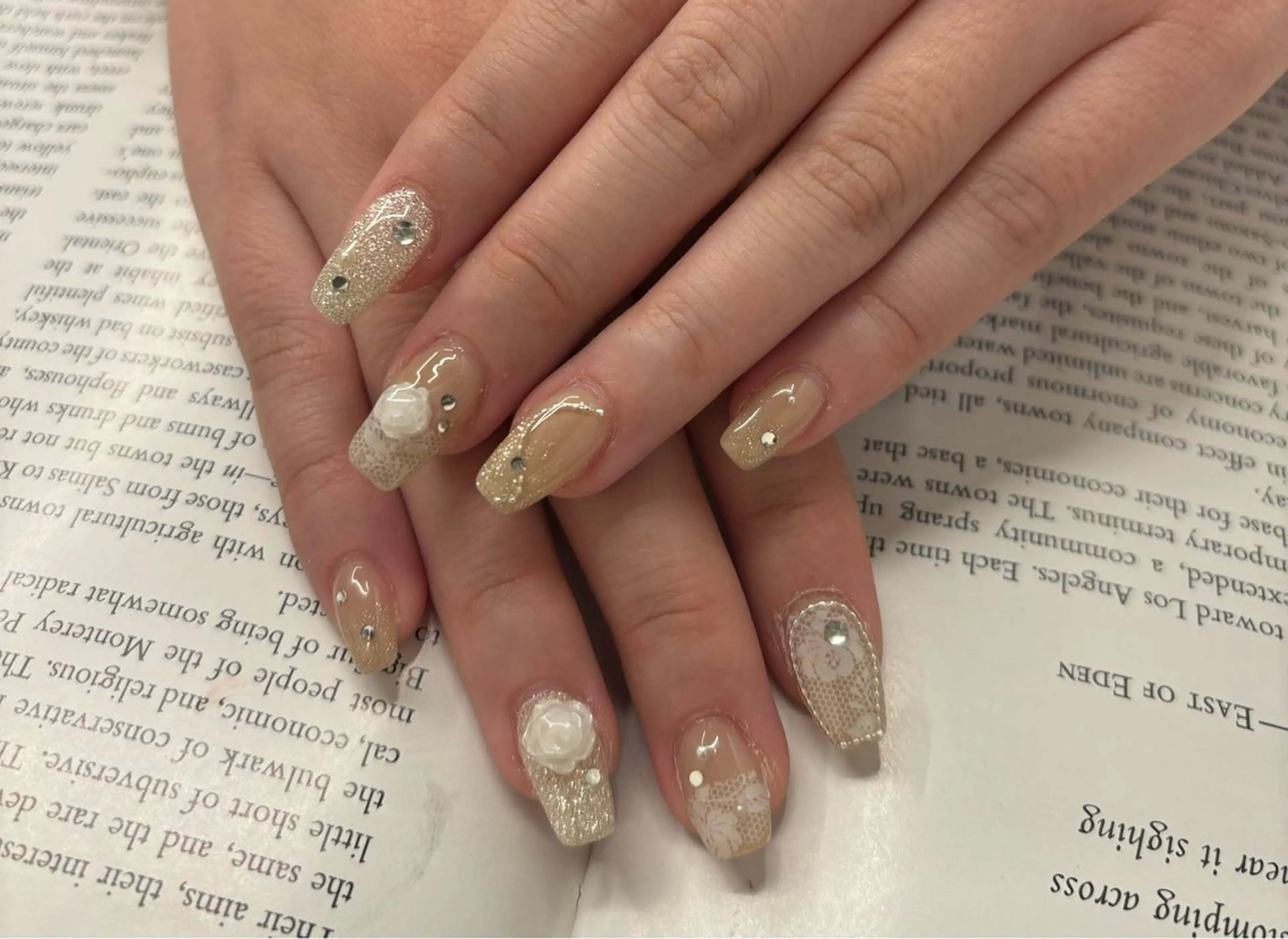 ネイル レース ハンドネイル era Sahoのネイルデザイン