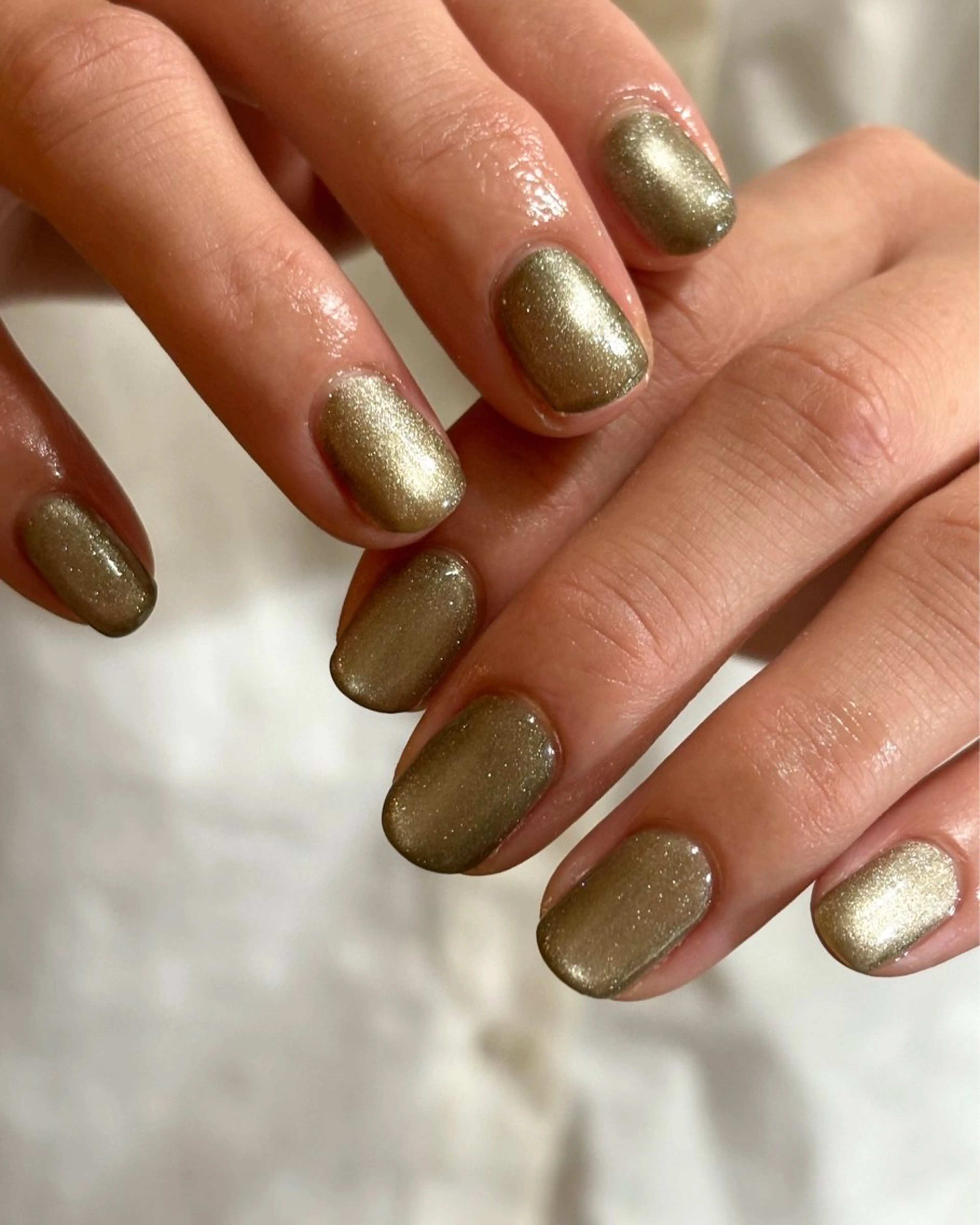 ネイル グリーン キラキラネイル ラメ(グリッター) Elio所属・Elio 国泰寺のネイルデザイン