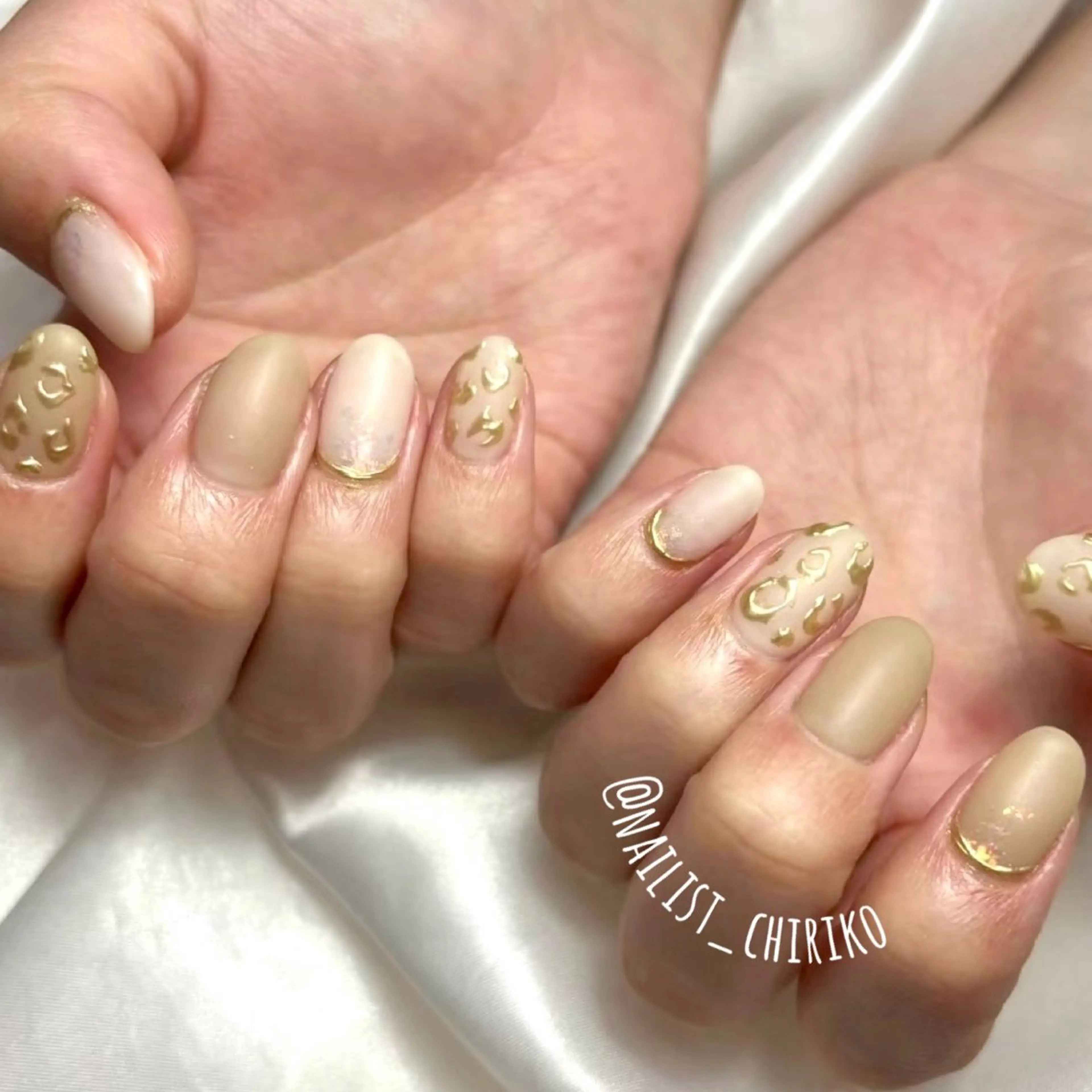 ネイル アートネイル 持ち込み ハンドネイル 足立 莉奈のネイルデザイン