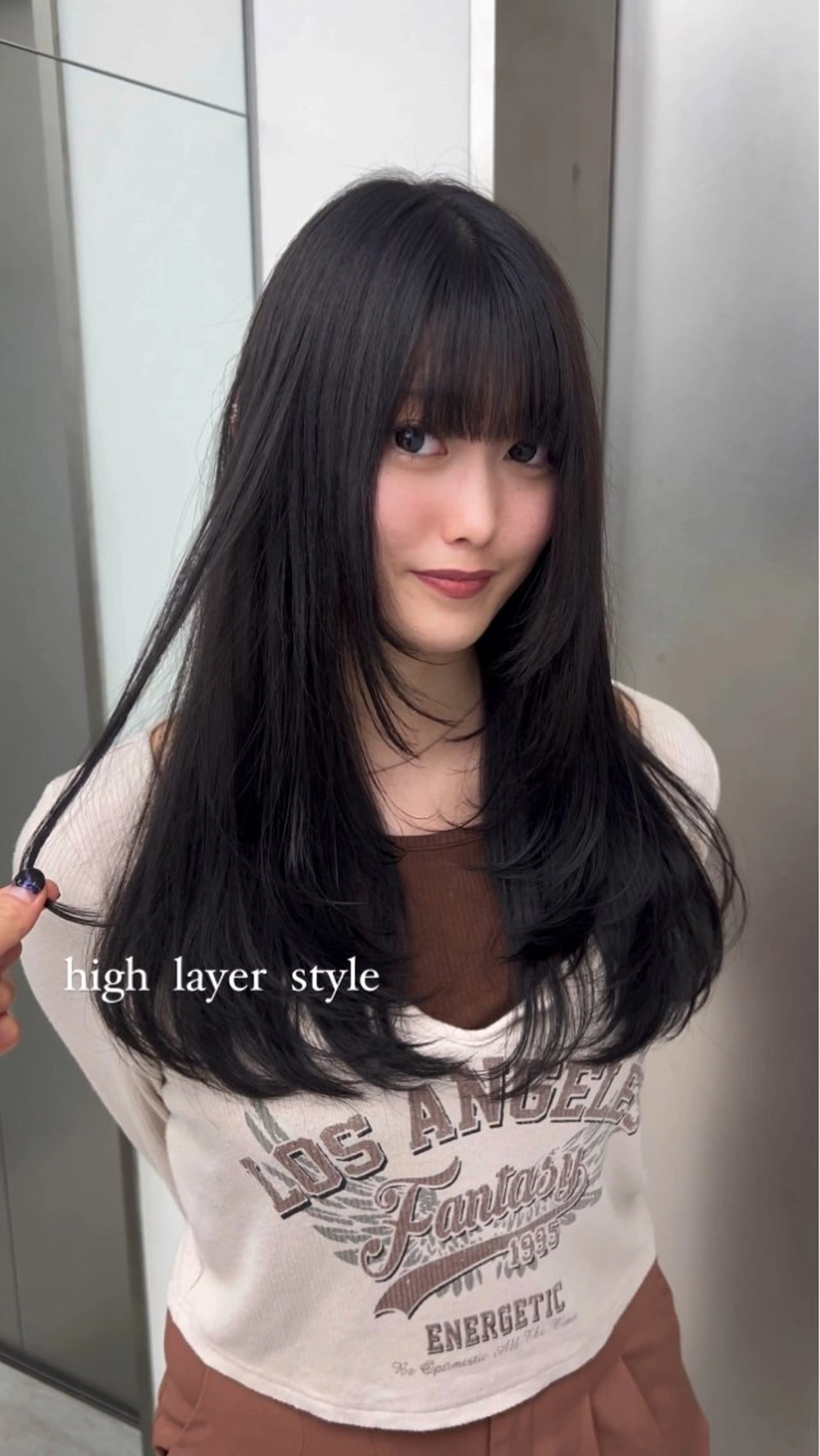 ロング ハイレイヤー レイヤーカット ボブ特化 似合わせヘア/かずきのヘアスタイル