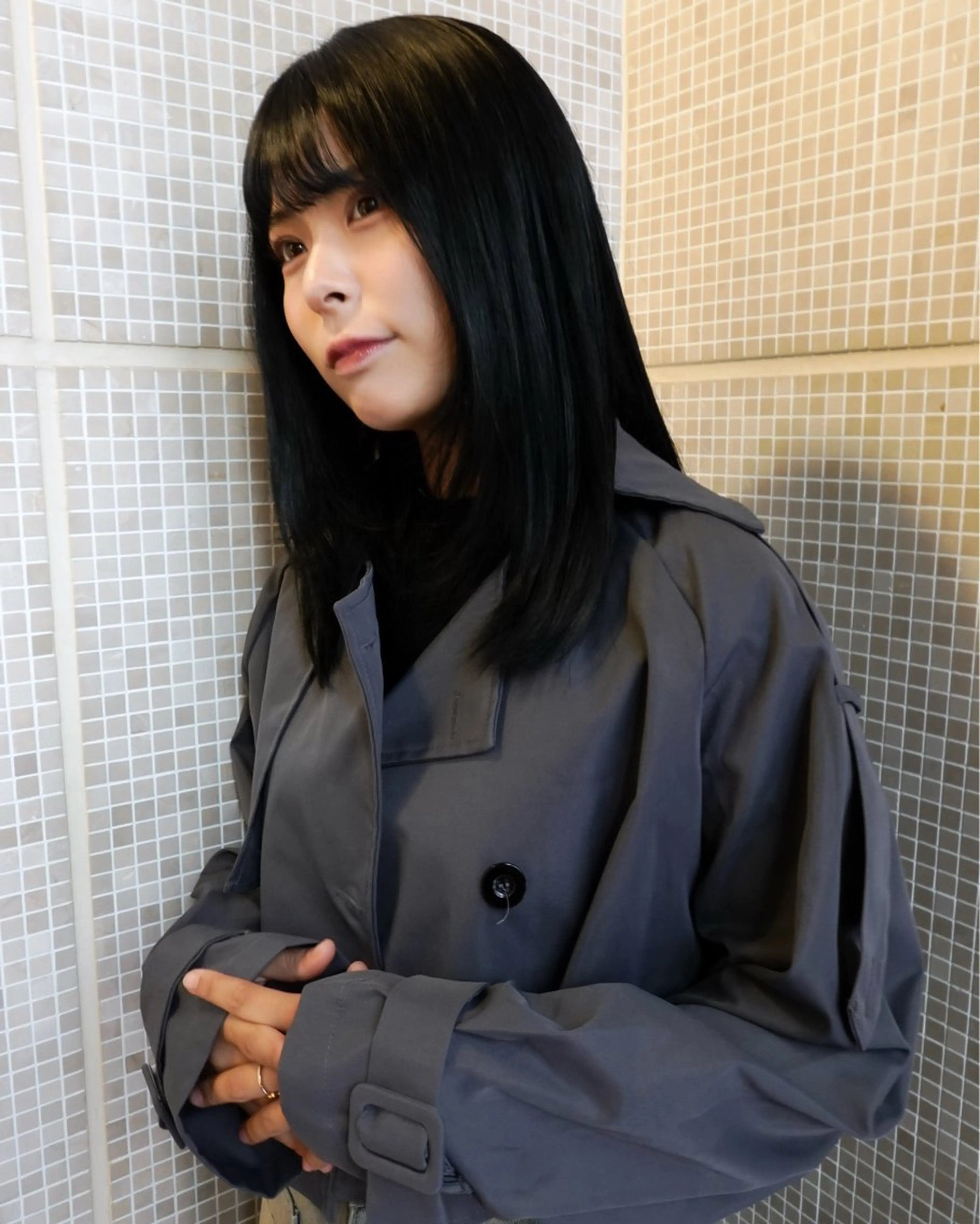 ミディアム カット ヘアカラー トリートメント ヘッドスパ 自由が丘 艶髪美容師✨生板🌿のヘアスタイル