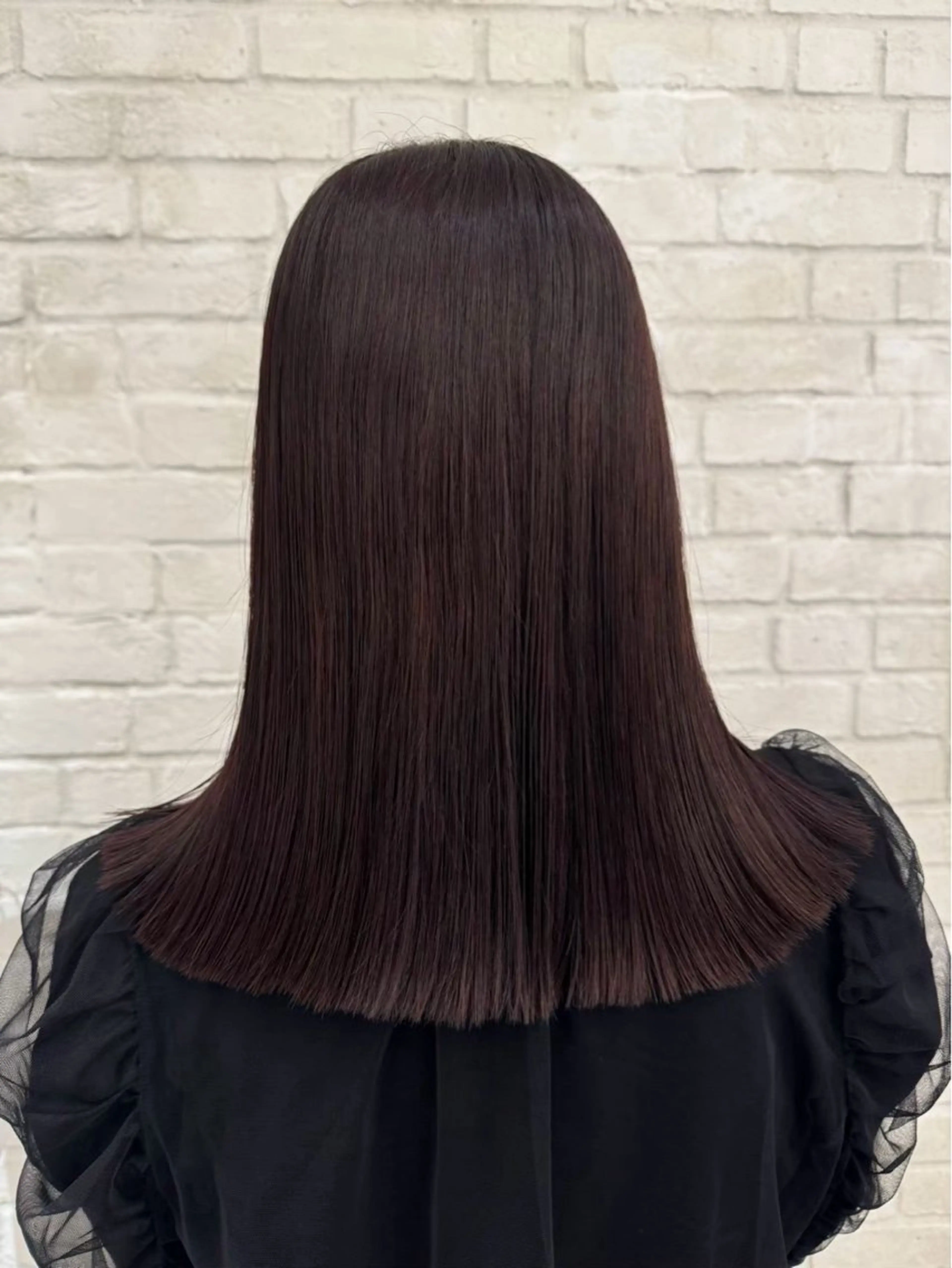 ミディアム カラー ブラウンカラー ラベンダーカラー ラベンダーブラウン Tiffa銀座所属・TiffaGINZA /Momokaのヘアスタイル