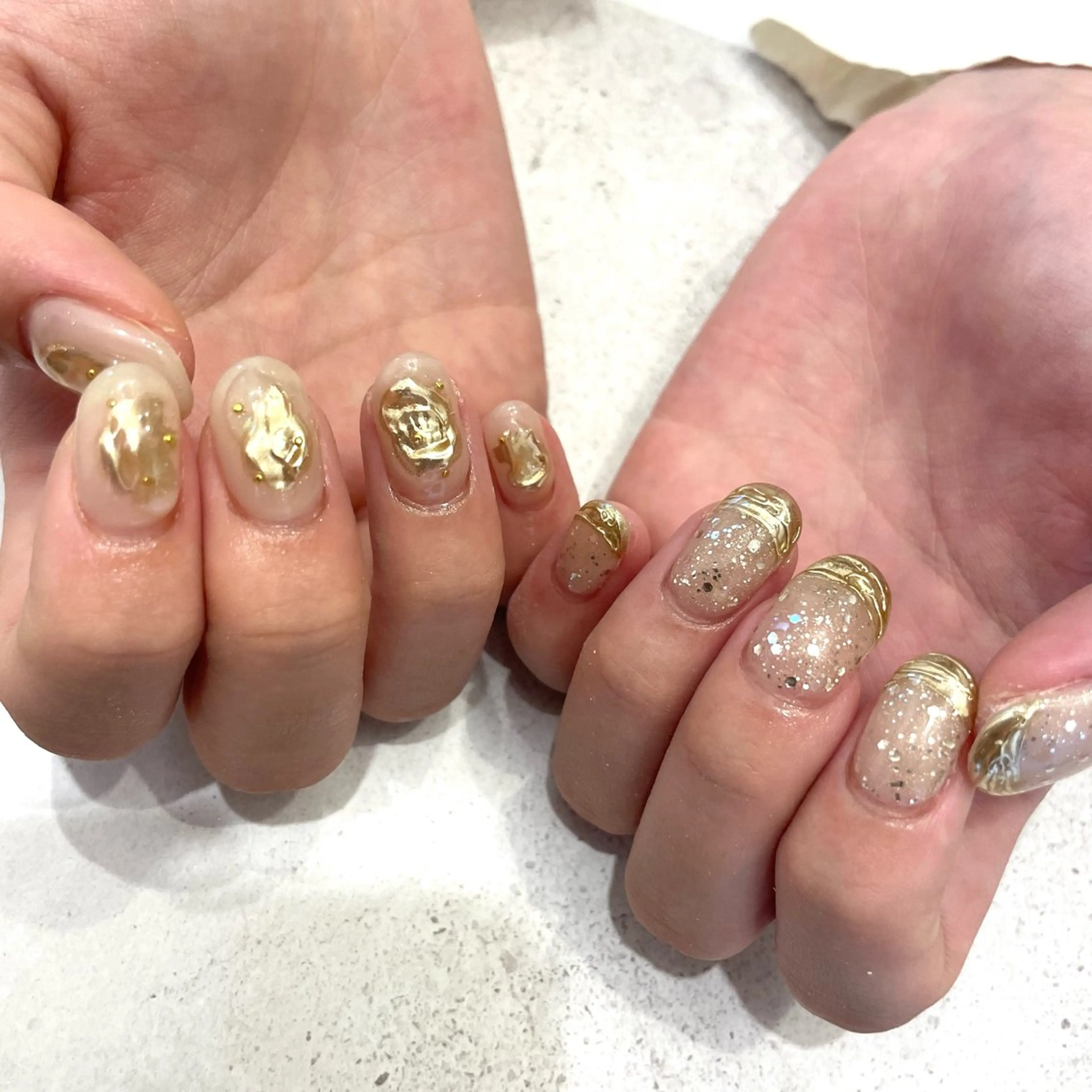 ネイル ハンドネイル Sea  nail by emaのネイルデザイン